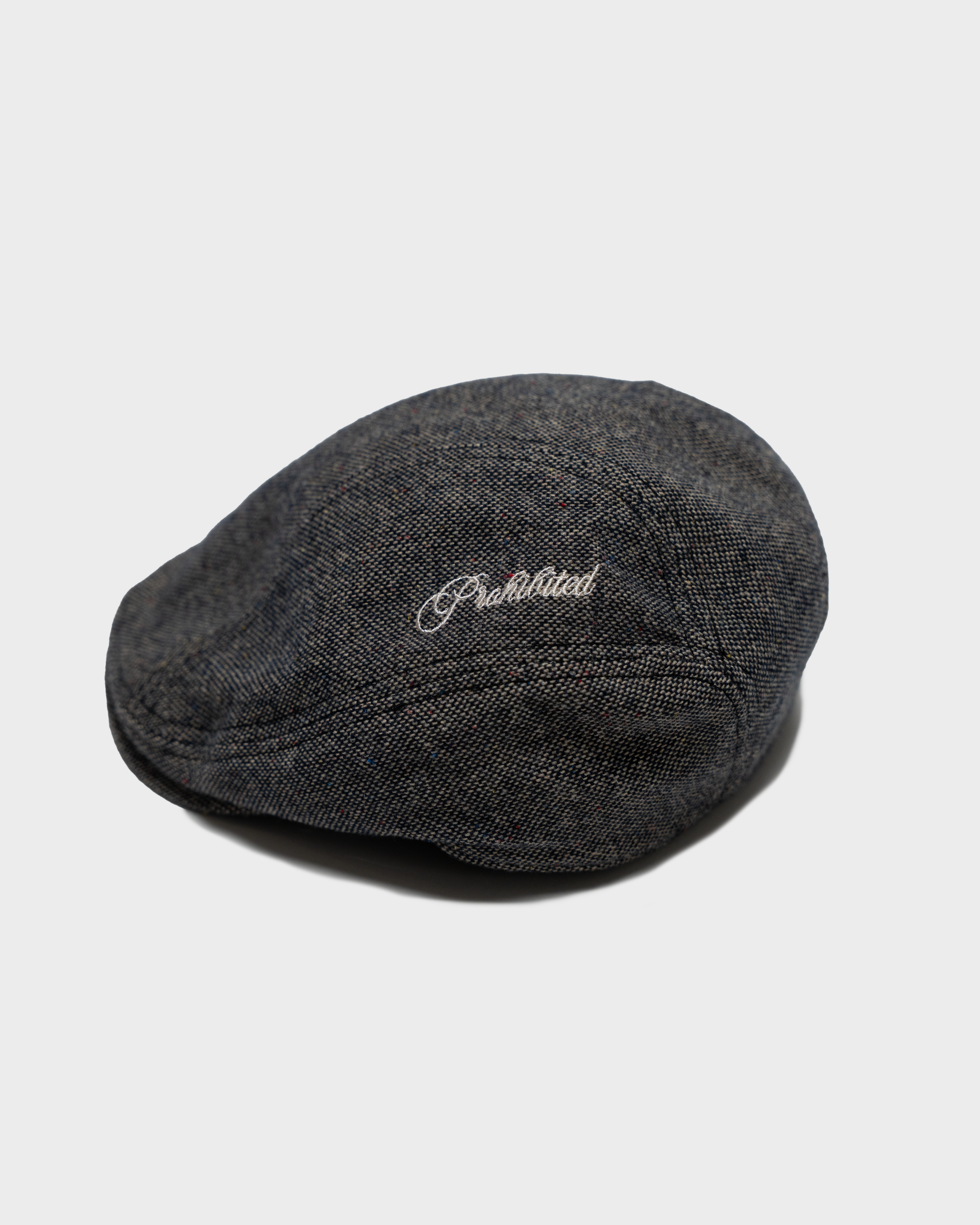 Grid Flat Cap Grey