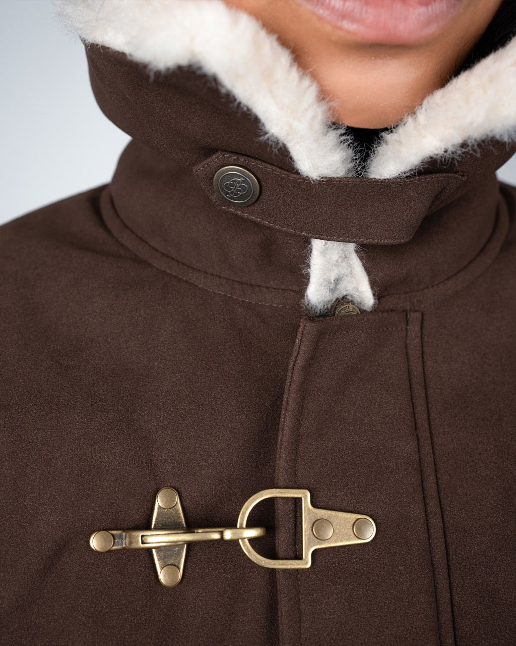 Varsity Duffle Jacket | Brown