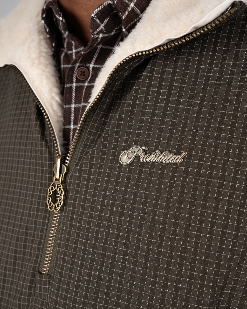 Throwback Sherpa Half-Zip | Brown