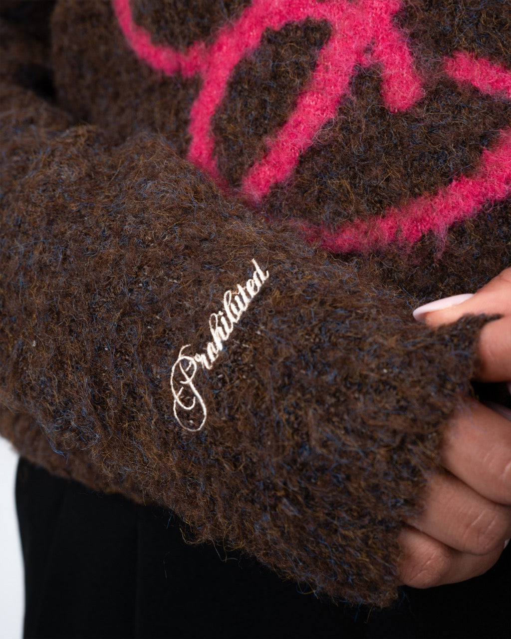 Fuzzy Knit Sweater | Mud Brown