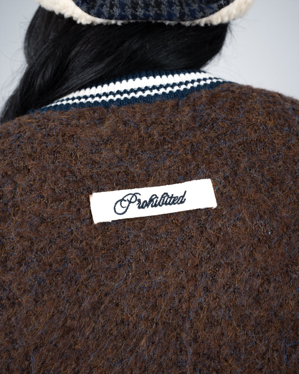 Fuzzy Knit Sweater | Mud Brown