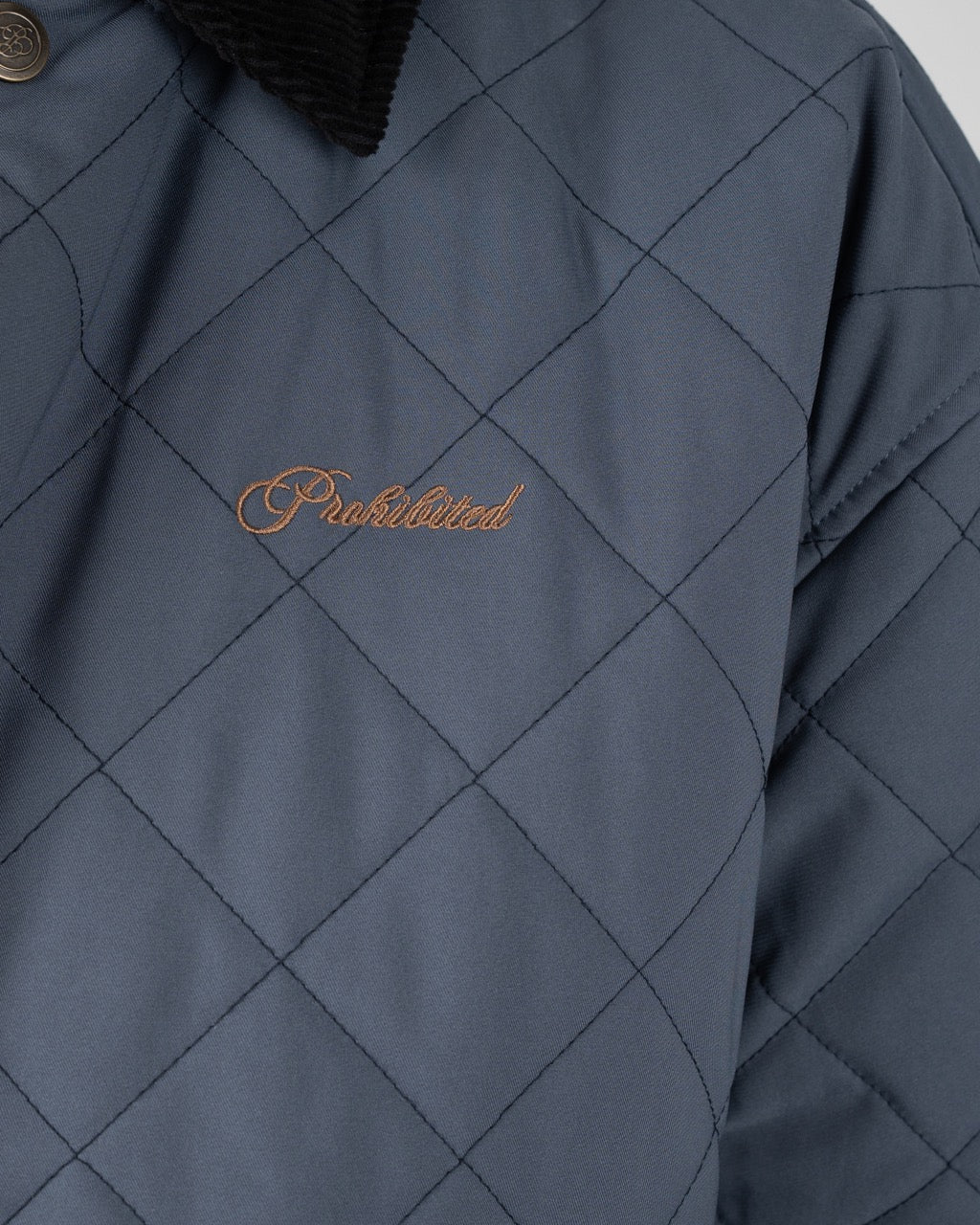 Autumn Field Quilted Jacket | Ash Blue