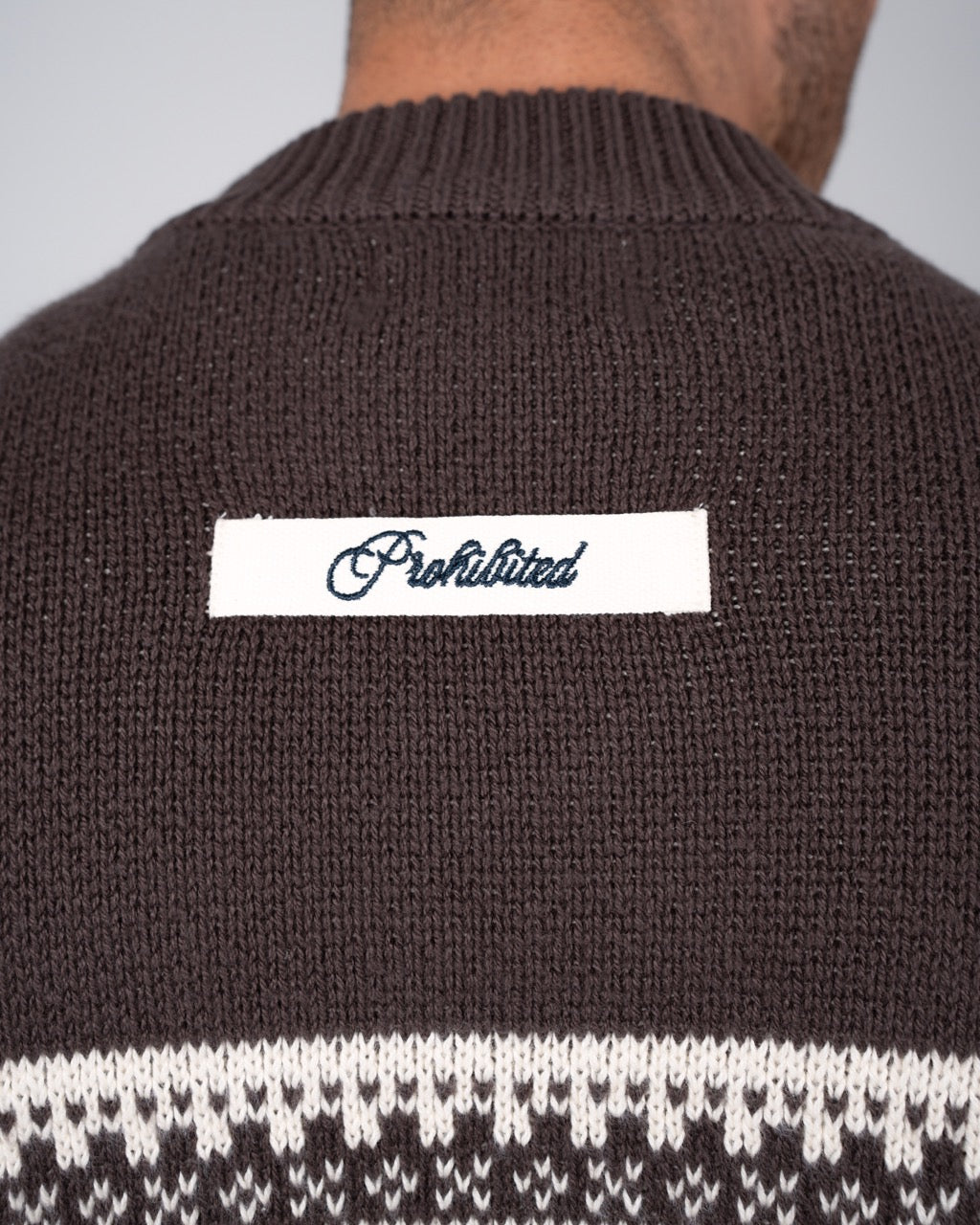 Nordic Knit Sweater | Dark Brown