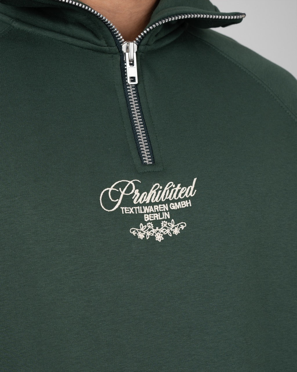 College Days Quarter Zip | British Racing Green