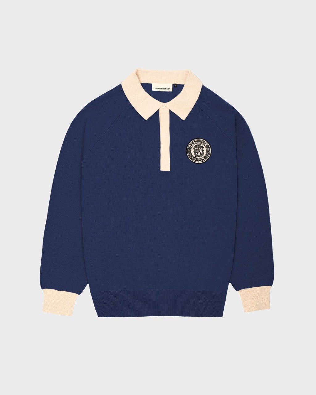 Cup Knitted Jersey | Blue