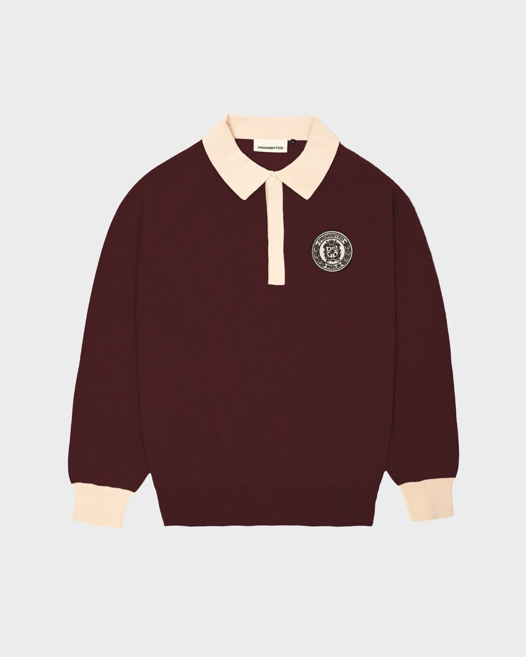 Cup Knitted Jersey | Bordeaux