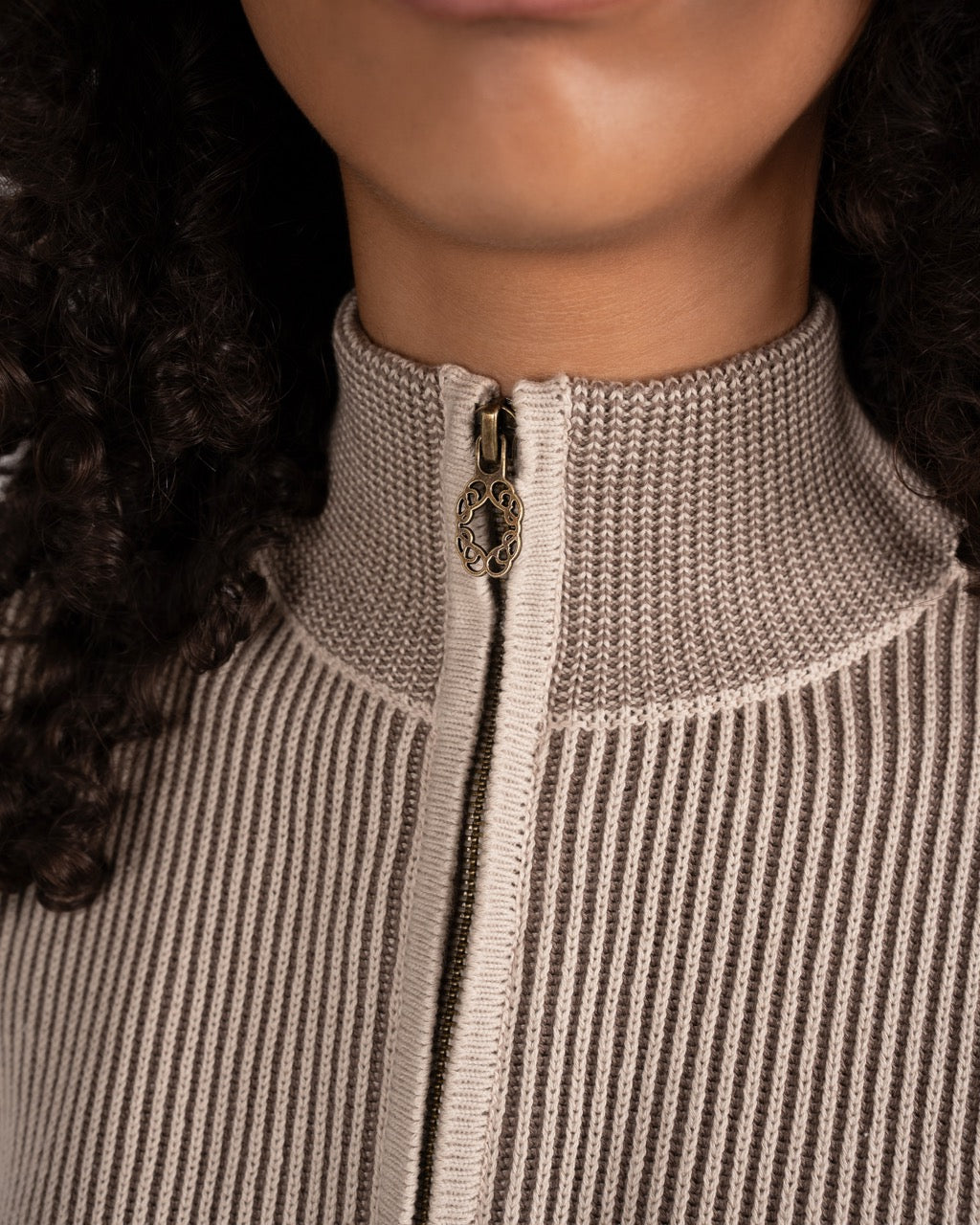 Retro Knit Jacket | Grey