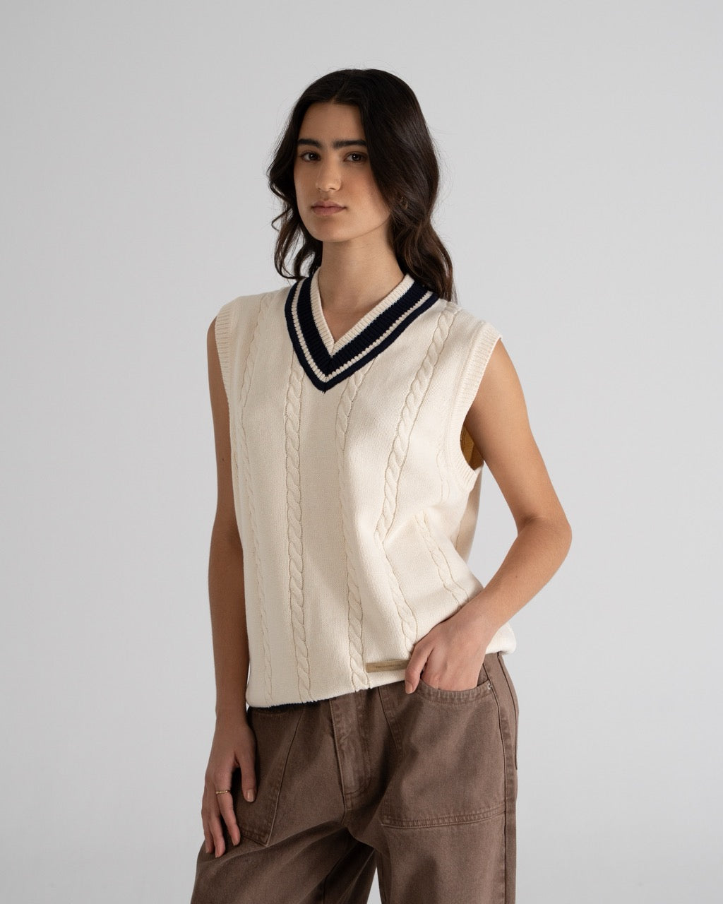 Dream Knit Vest | Cream