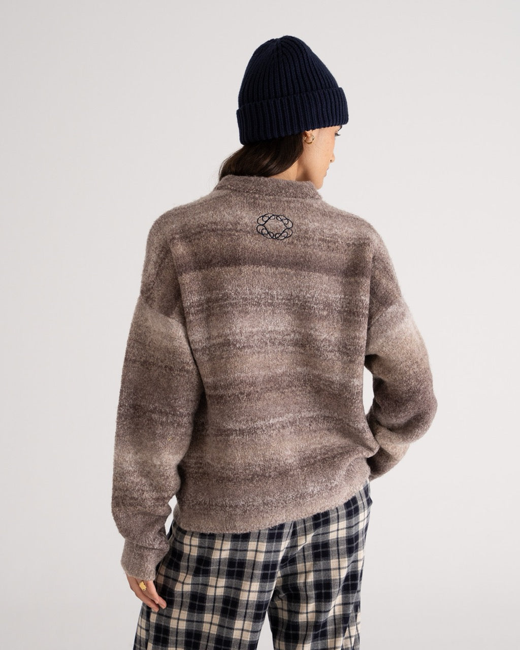 Gradient Knit Sweater | Grey