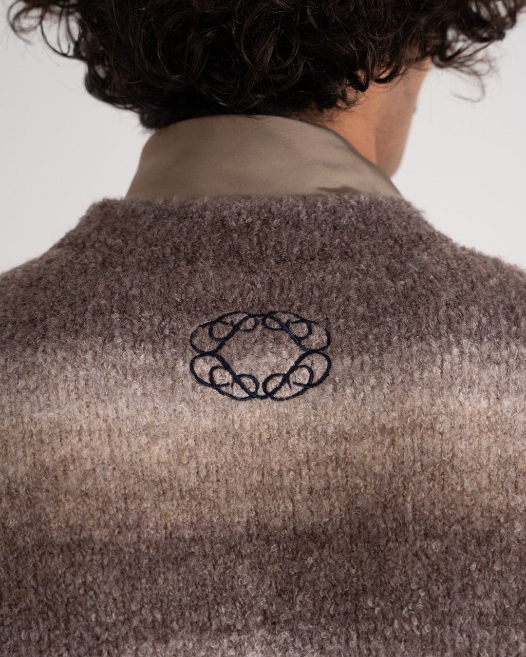 Gradient Knit Sweater | Grey