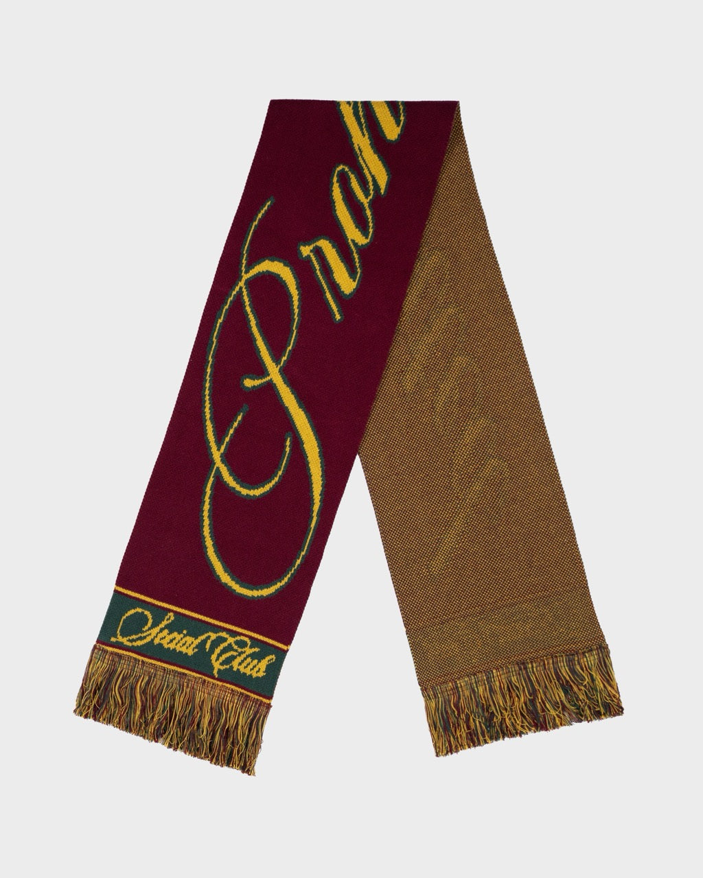 Clubhouse Jacquard Scarf | Bordeaux