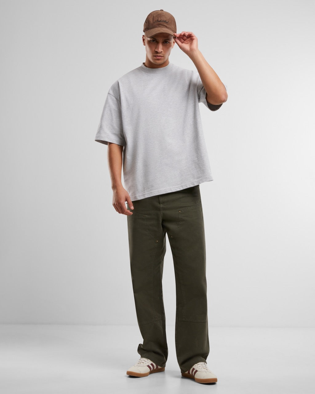 Oversized Tee | Grey Melange