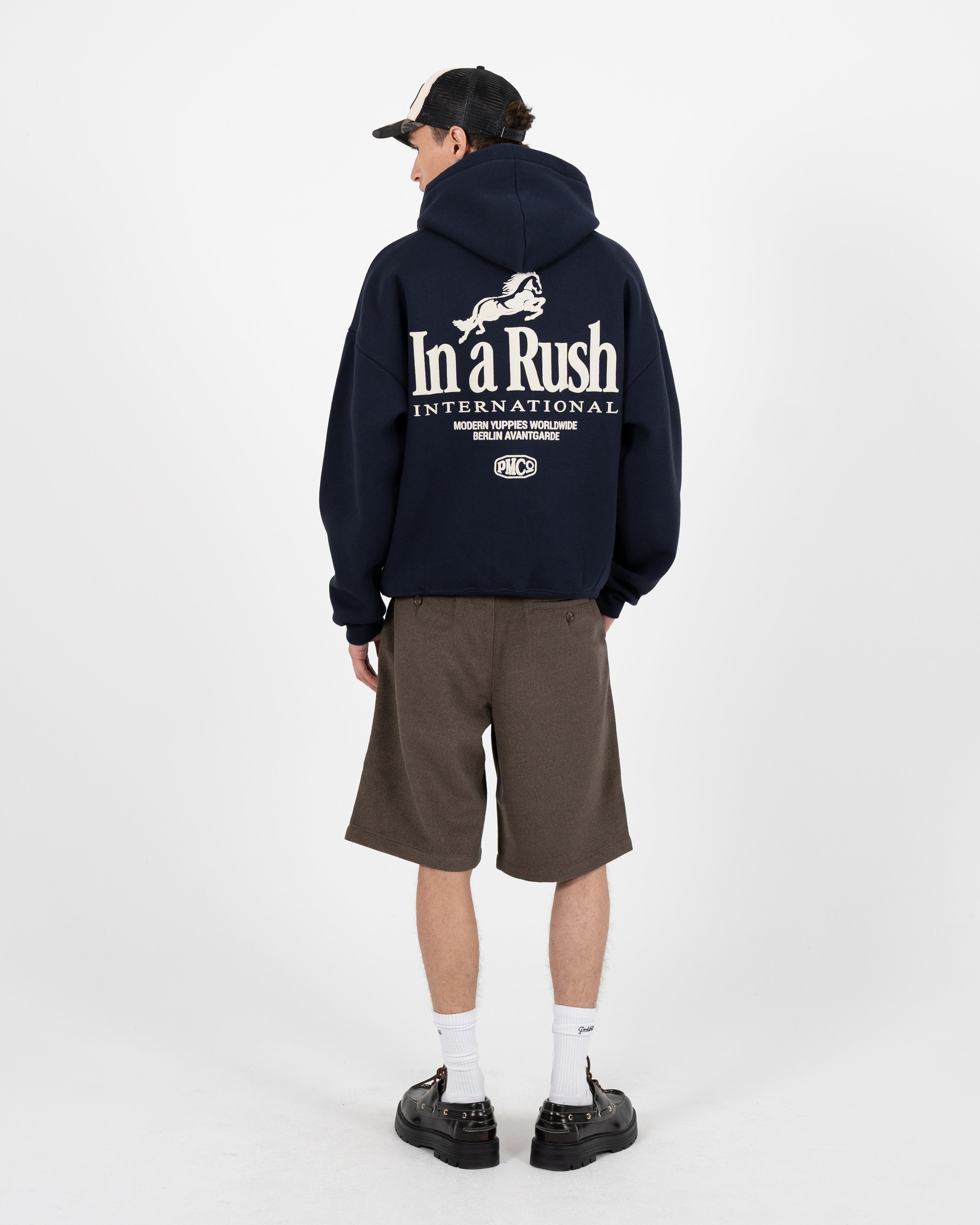 Horse Racer Hoodie Deep Blue