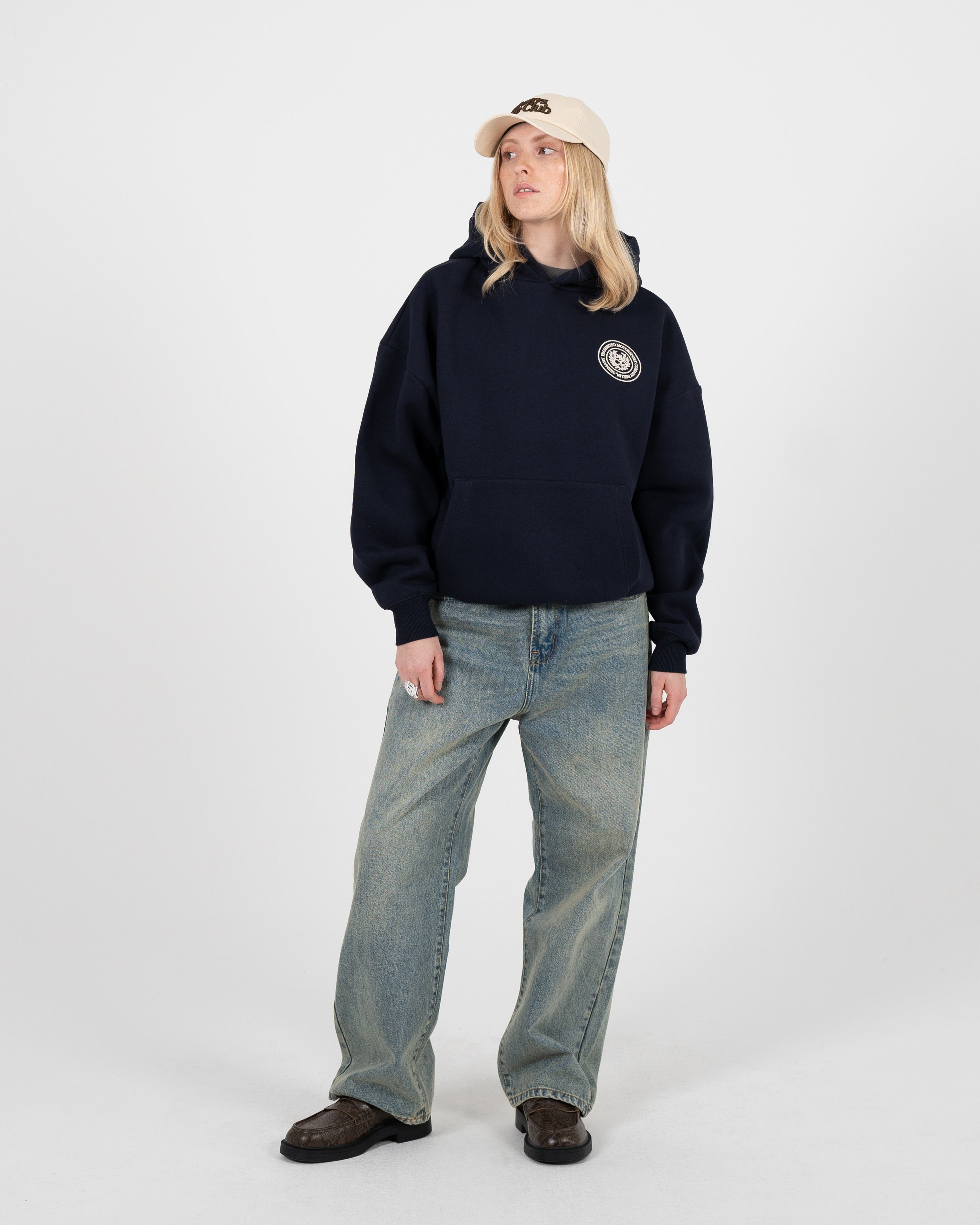 Horse Racer Hoodie Deep Blue