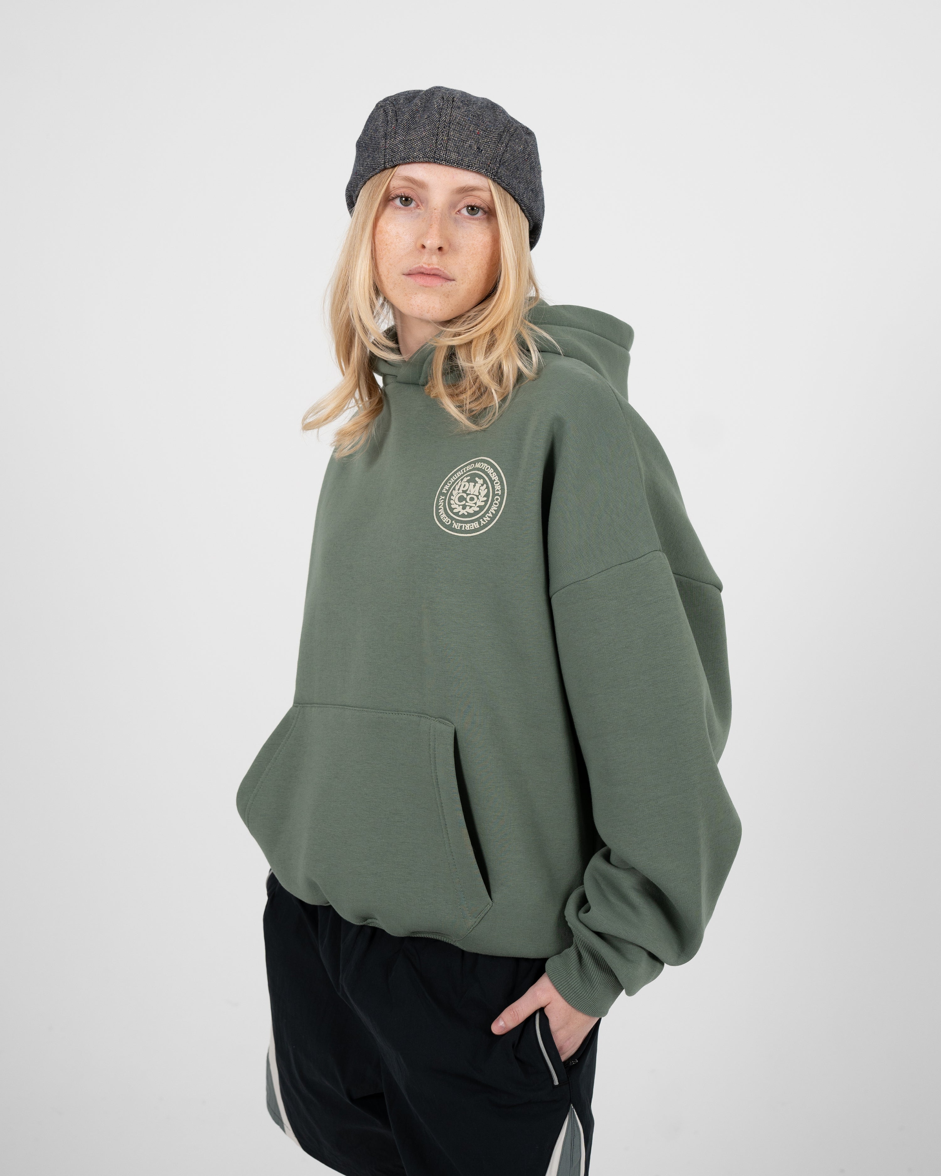 Horse Racer Hoodie Green
