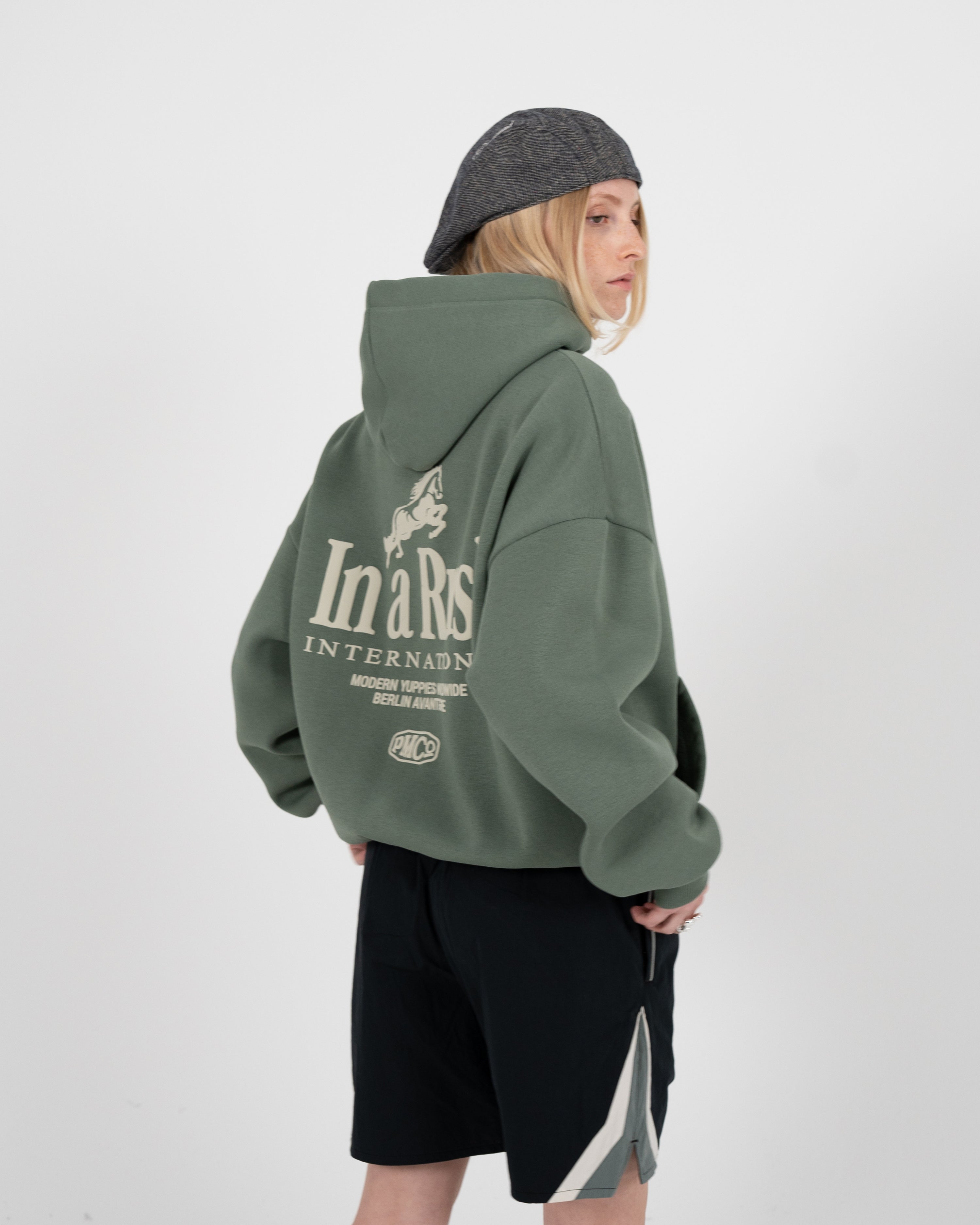 Horse Racer Hoodie Green
