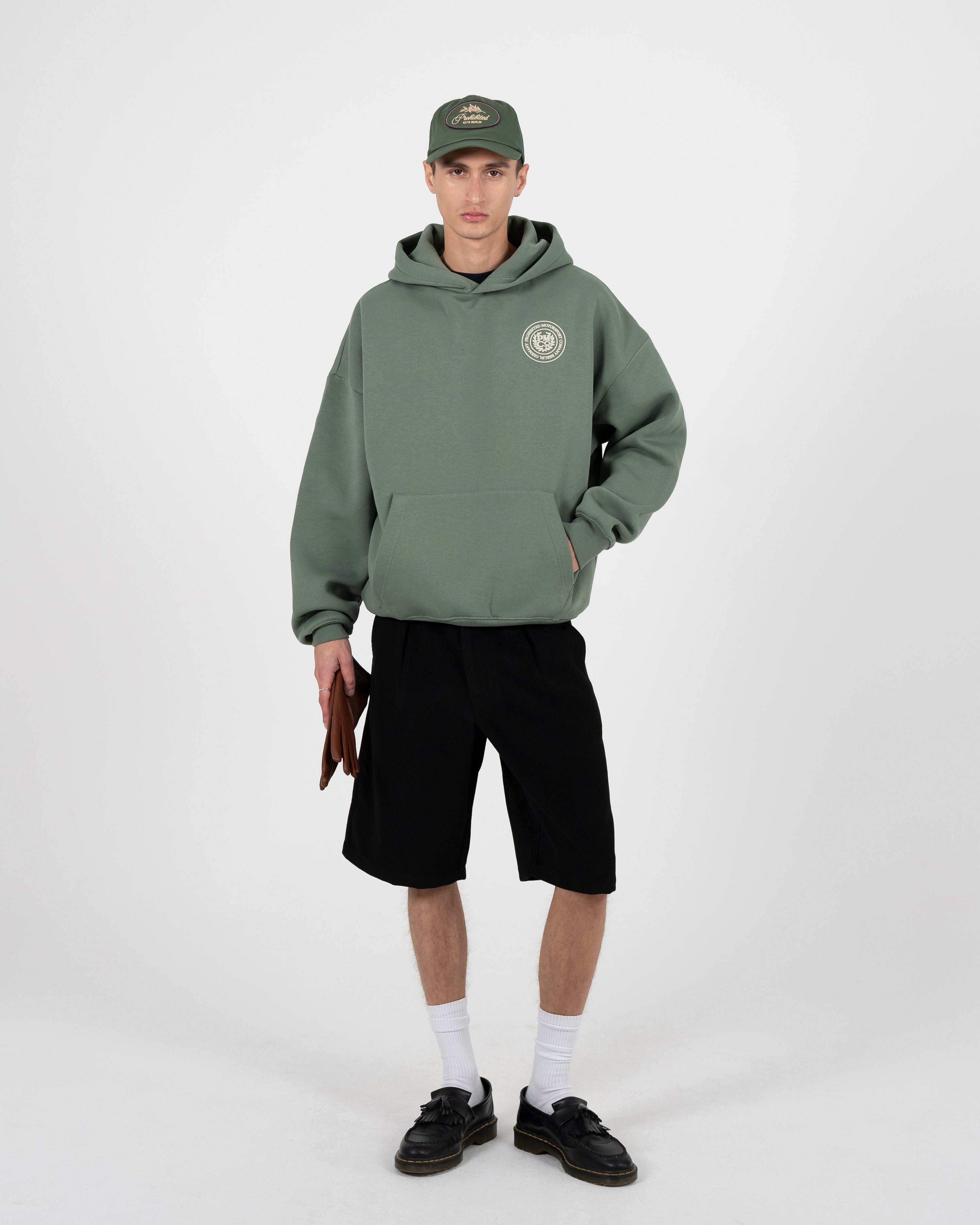 Horse Racer Hoodie Green