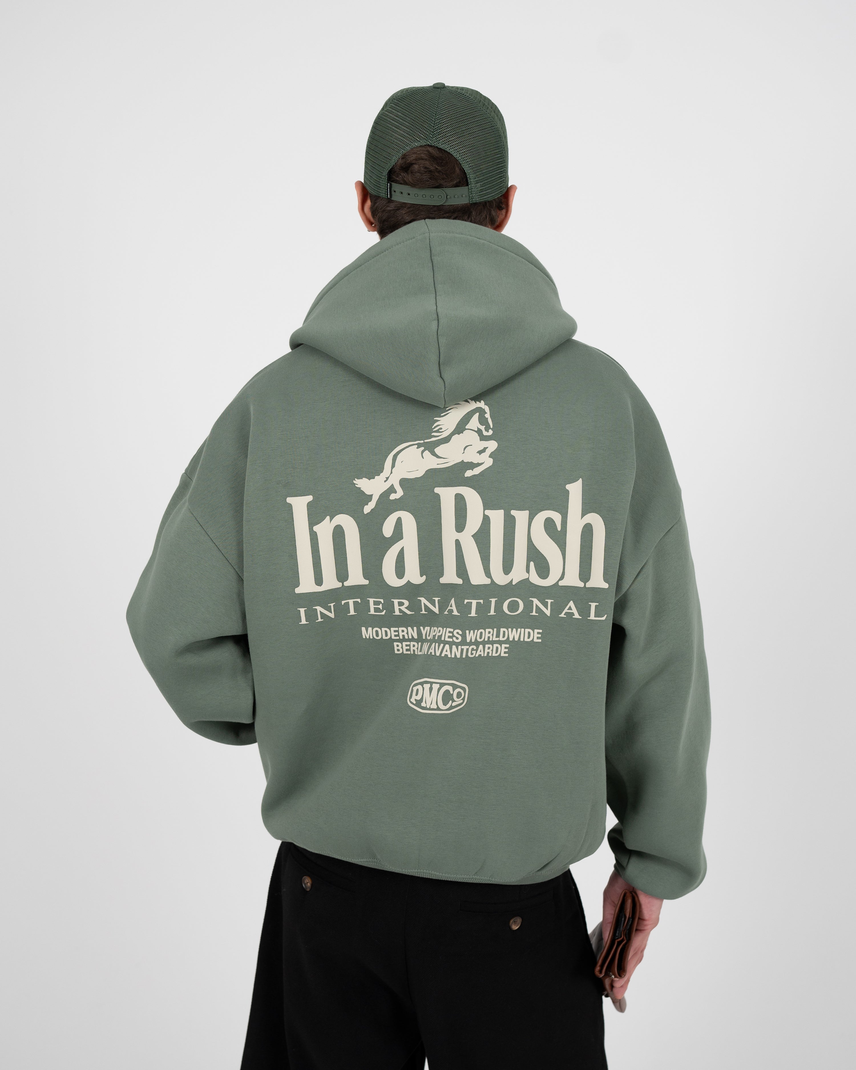 Horse Racer Hoodie Green