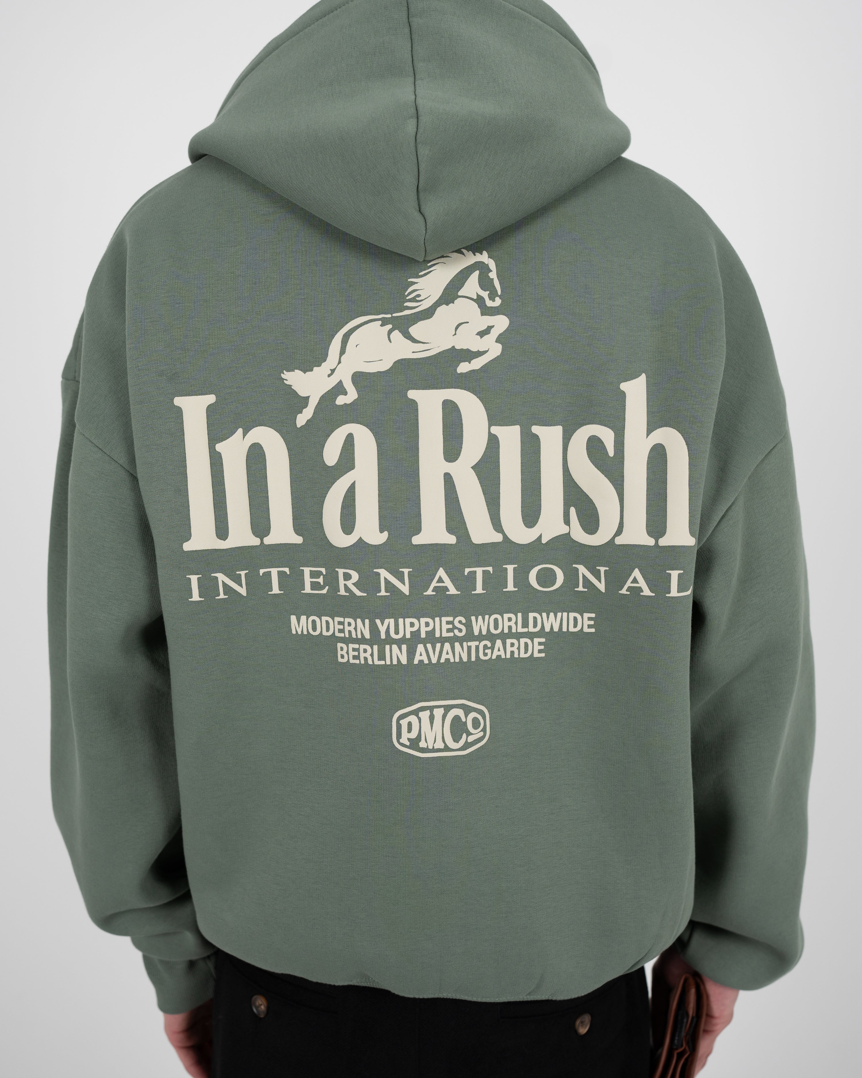 Horse Racer Hoodie Green