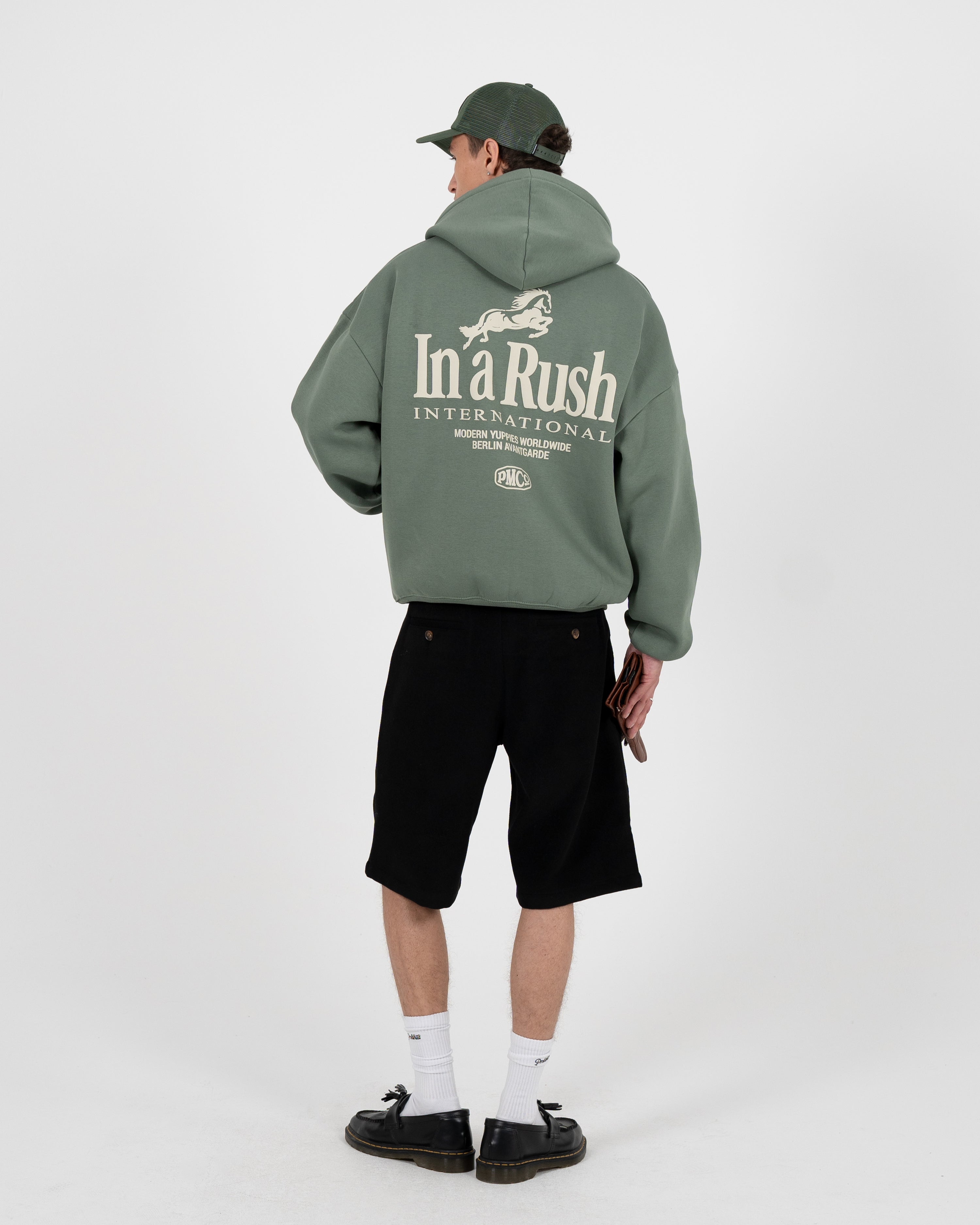 Horse Racer Hoodie Green
