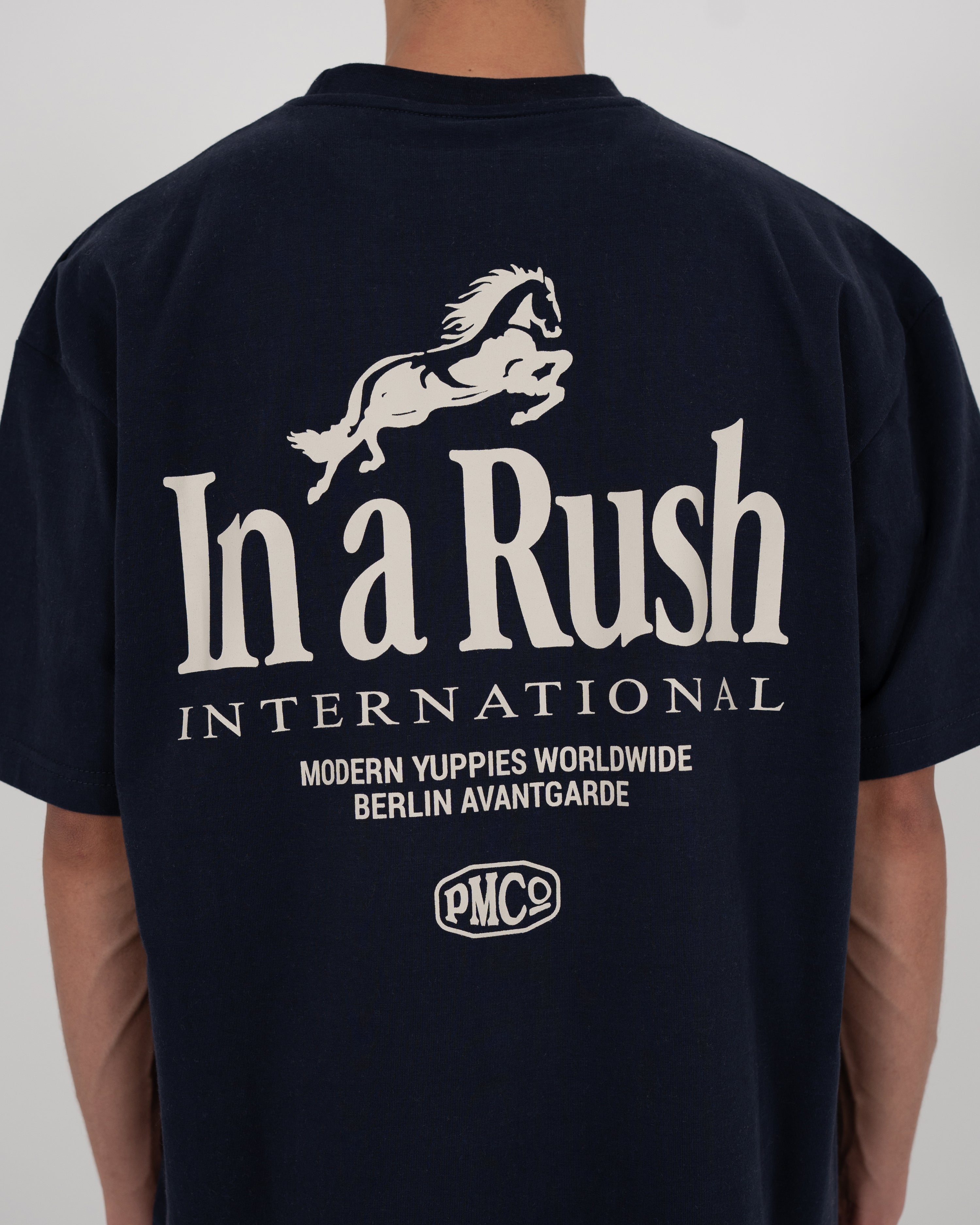 Horse Racer Tee Deep Blue