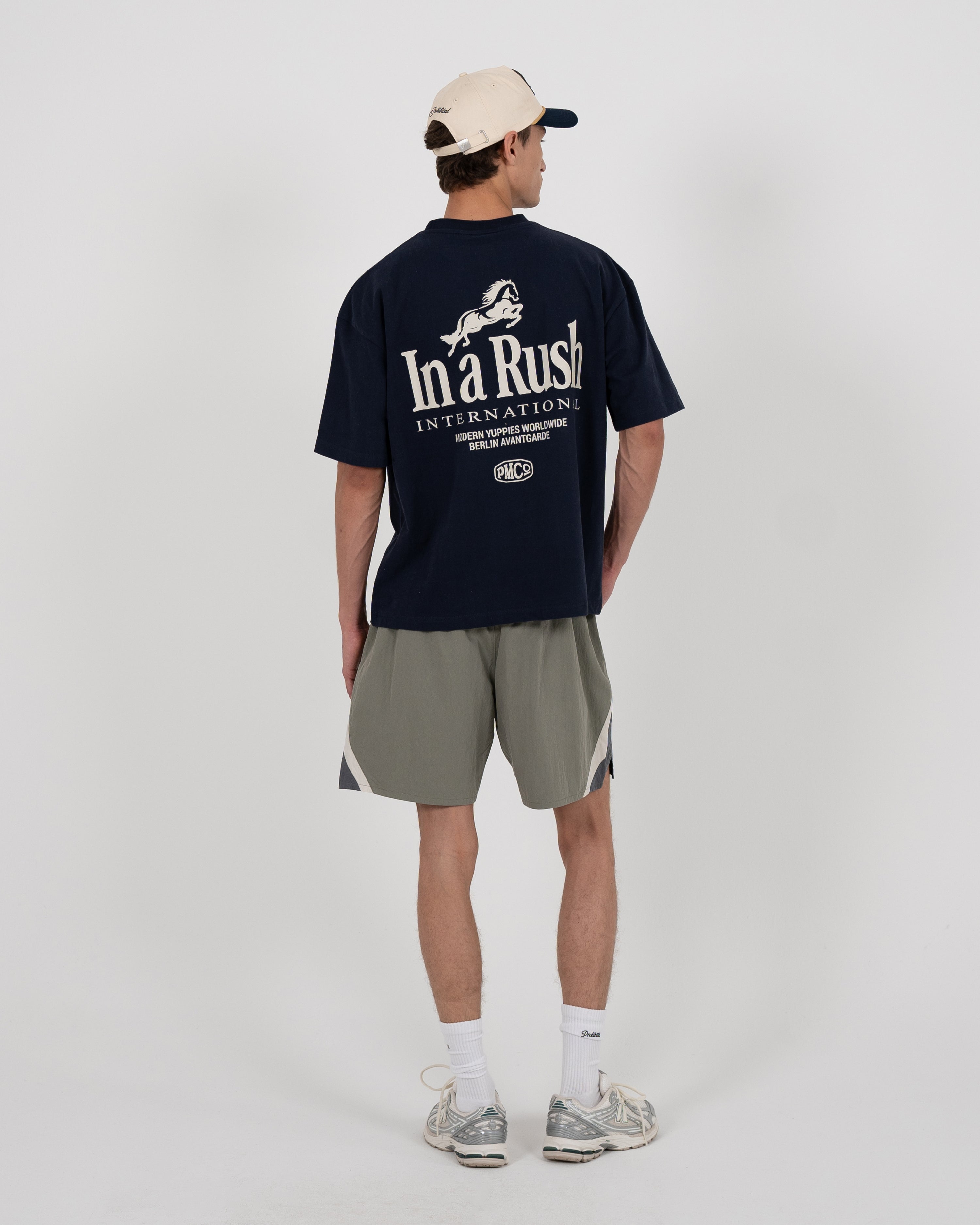 Horse Racer Tee Deep Blue