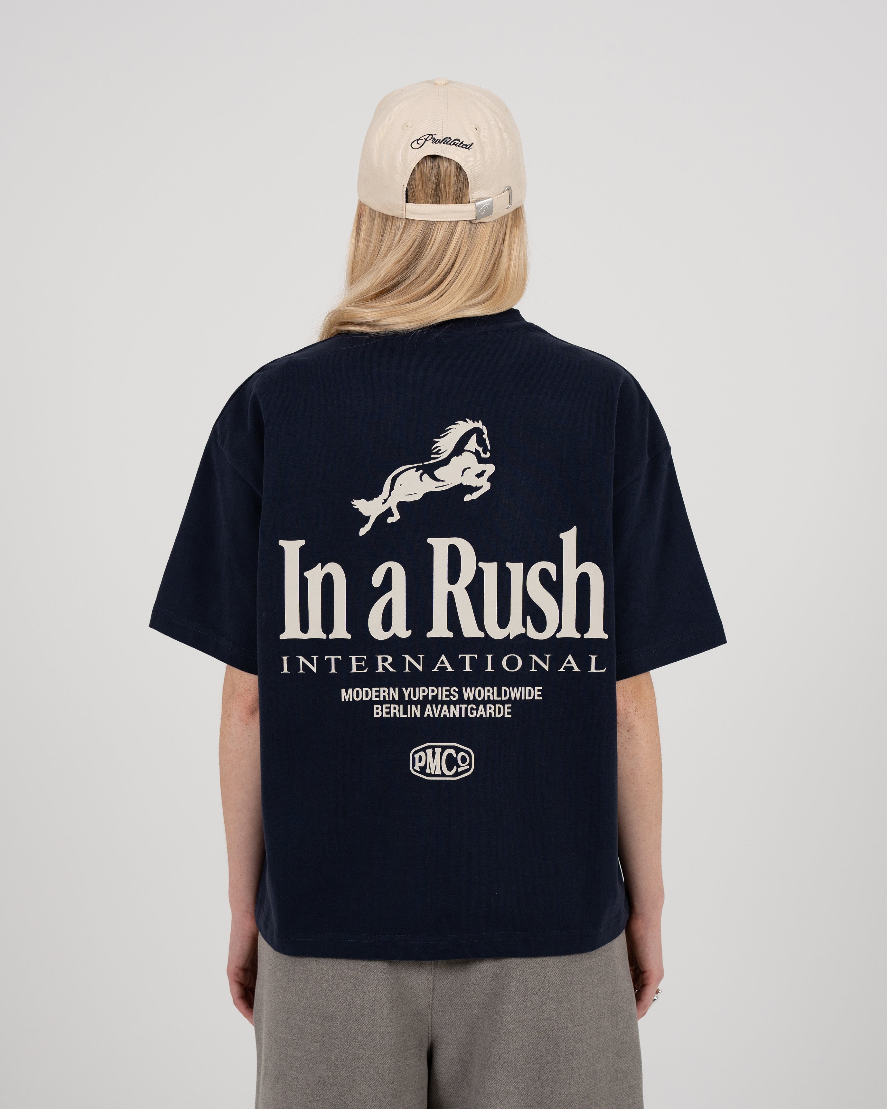 Horse Racer Tee Deep Blue