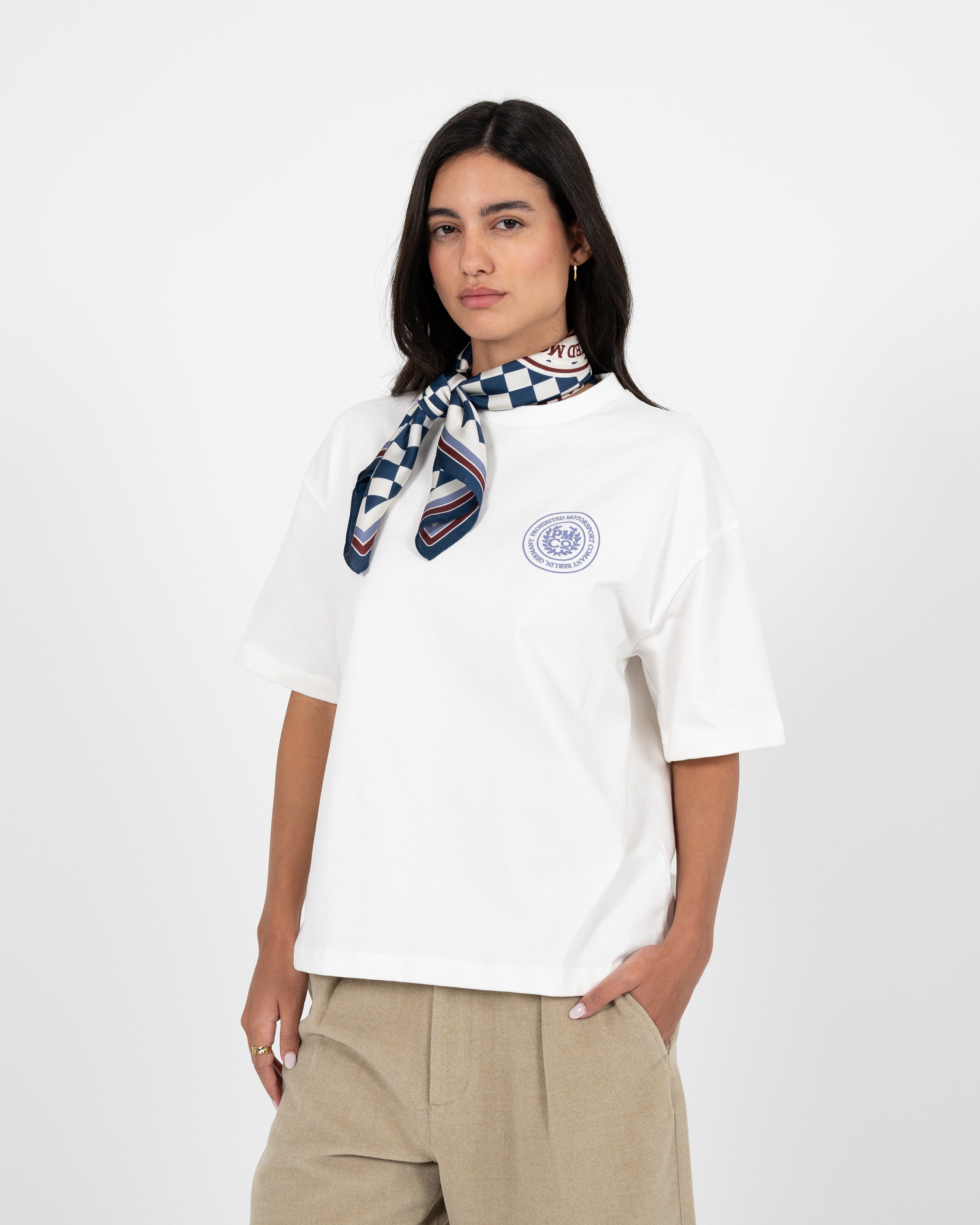 Horse Racer Tee Off-White
