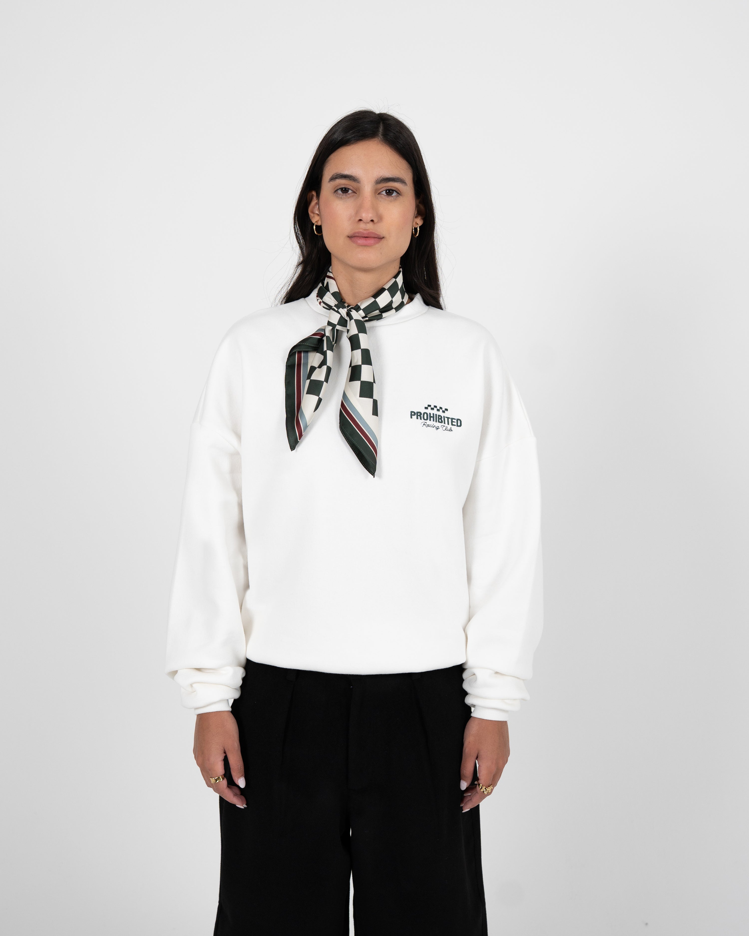 In A Rush Crew Neck Off-White