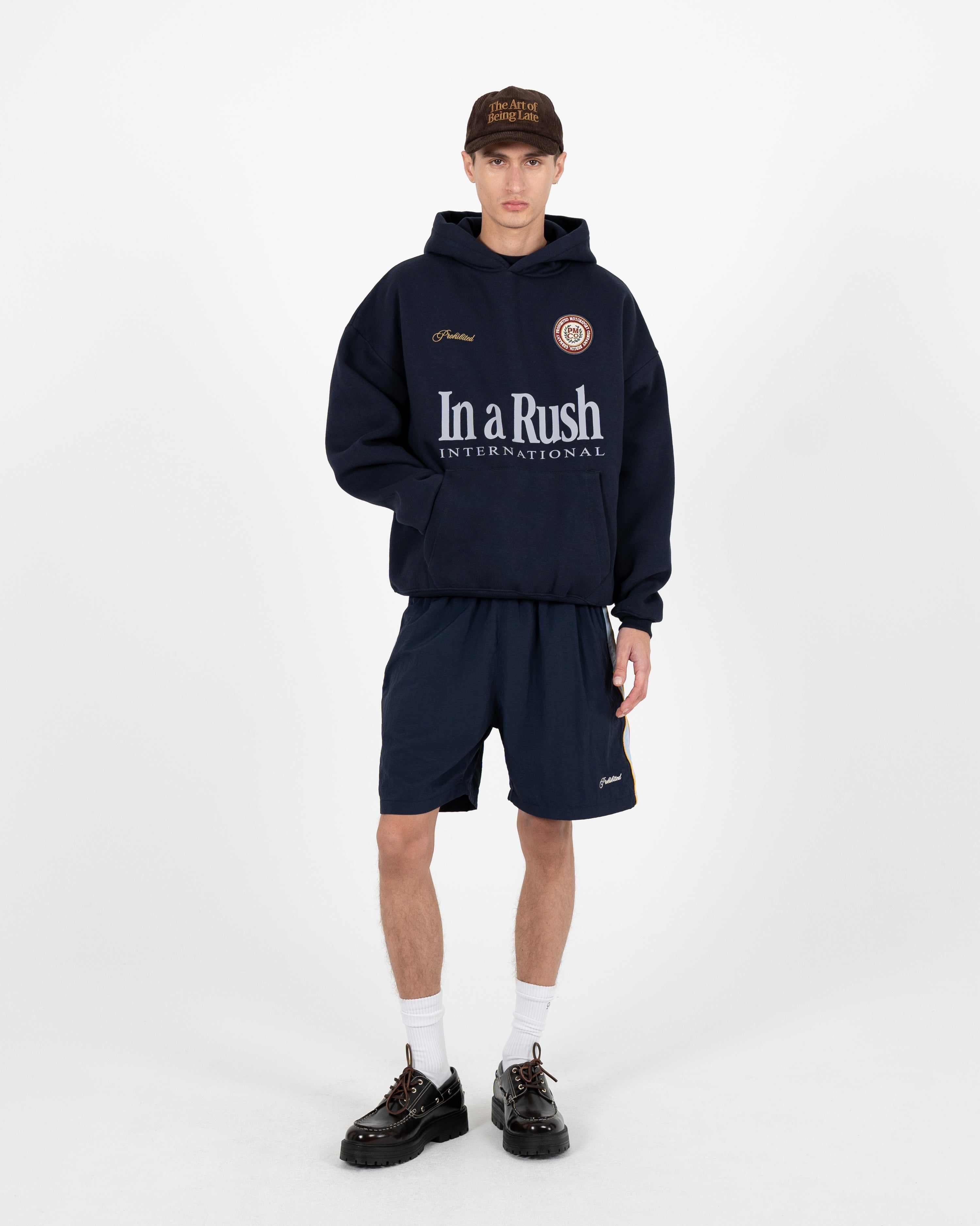 International Hoodie Deep Blue