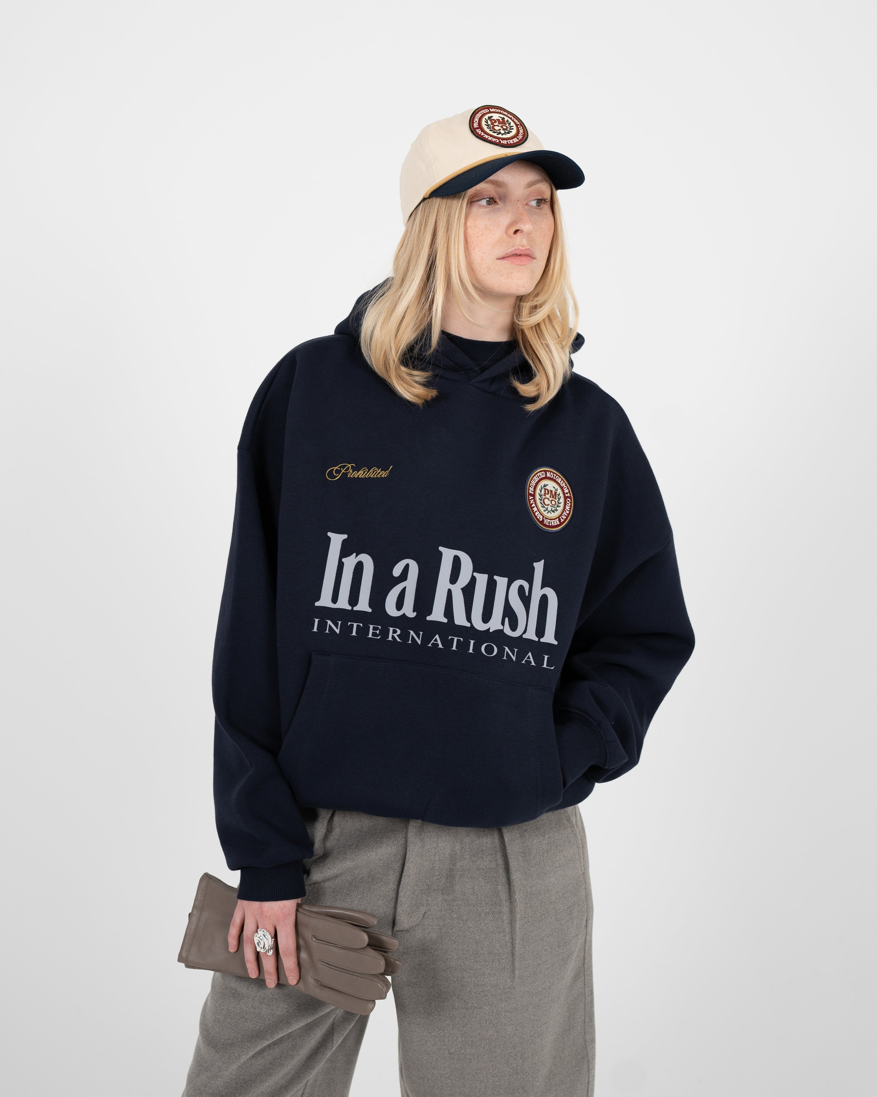 International Hoodie Deep Blue