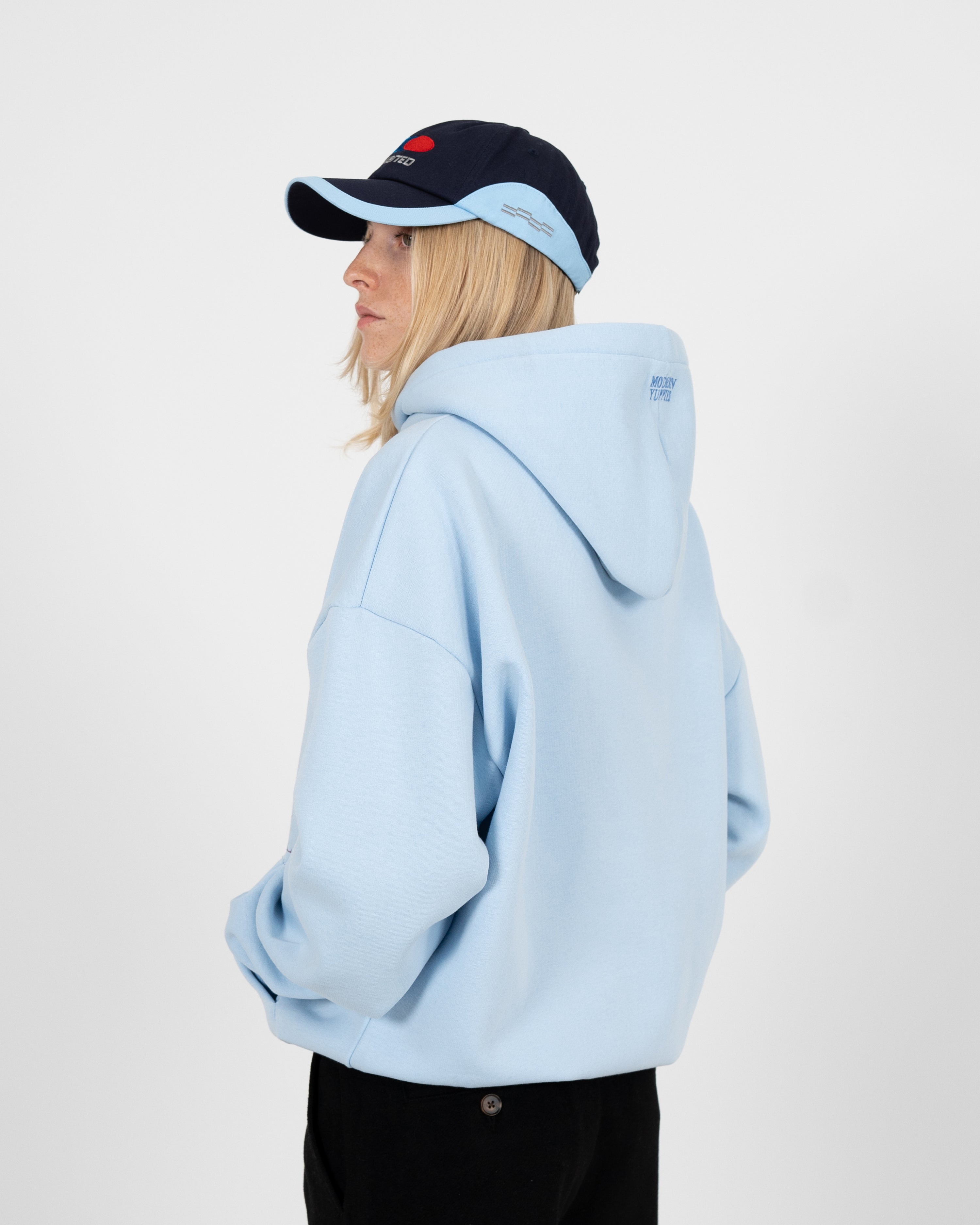 International Hoodie Light Blue