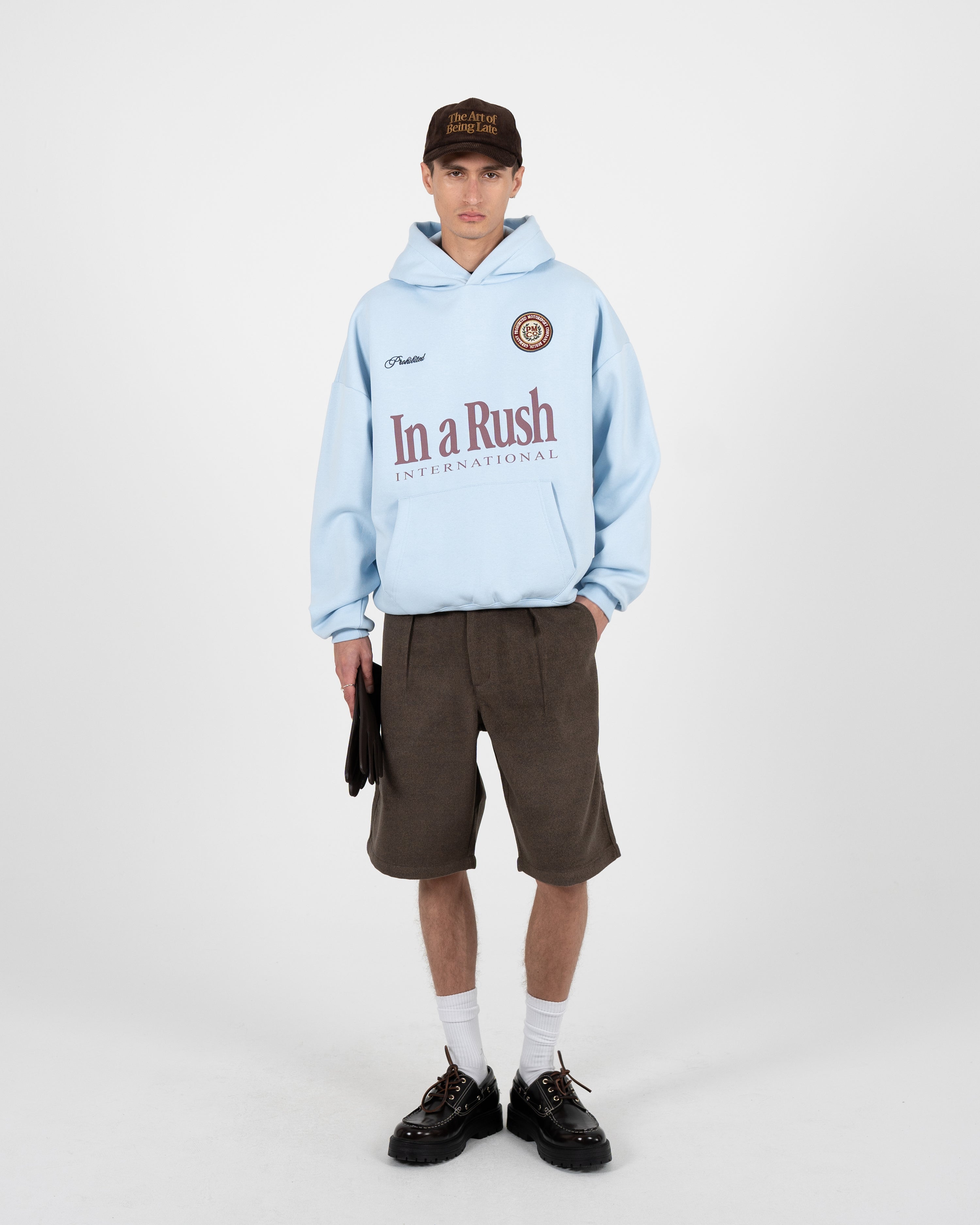 International Hoodie Light Blue