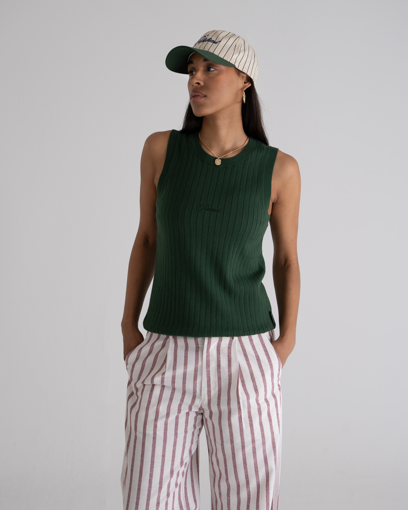 Knitted Tank Top | Green