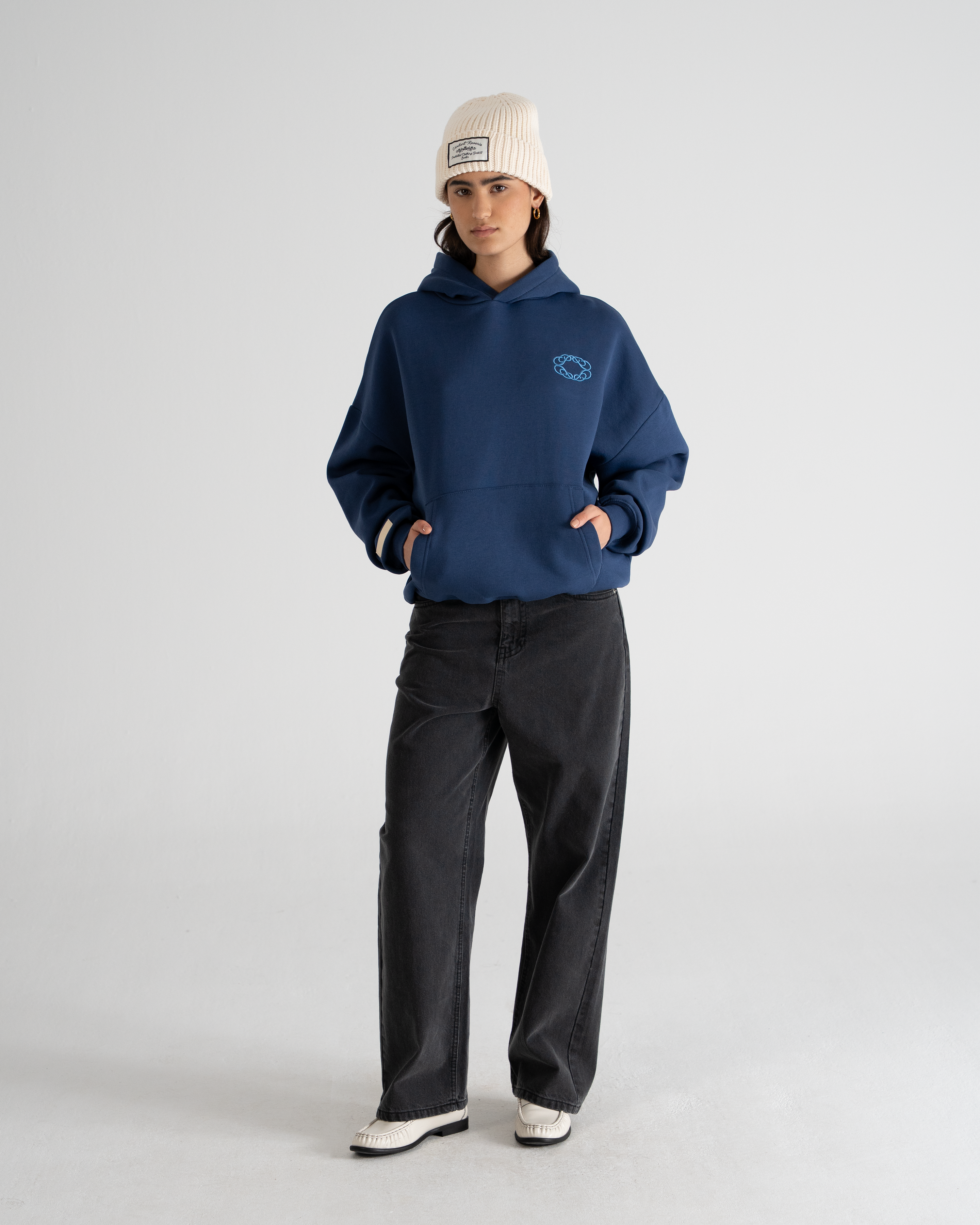 Oversized Hoodie Navy