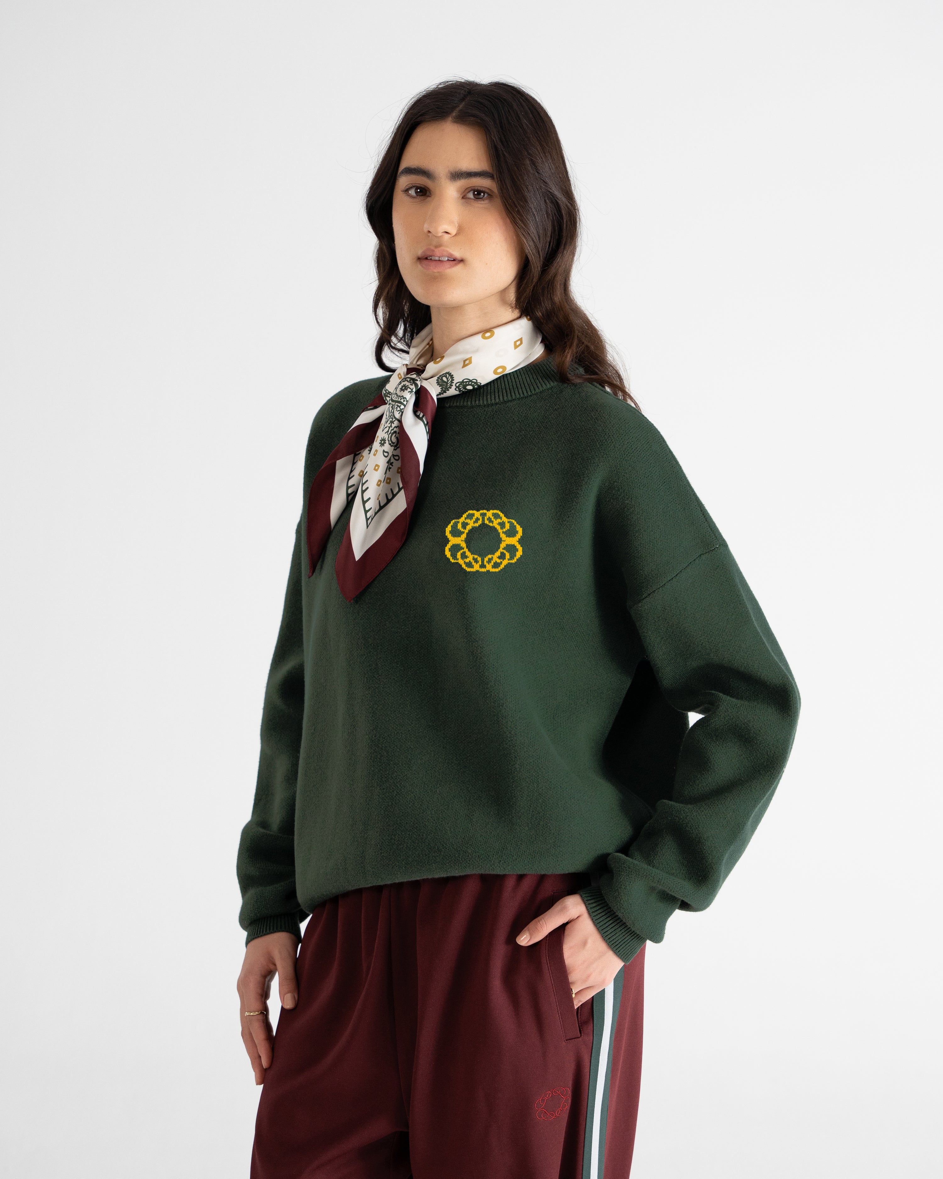 Legacy Knit Sweater Green