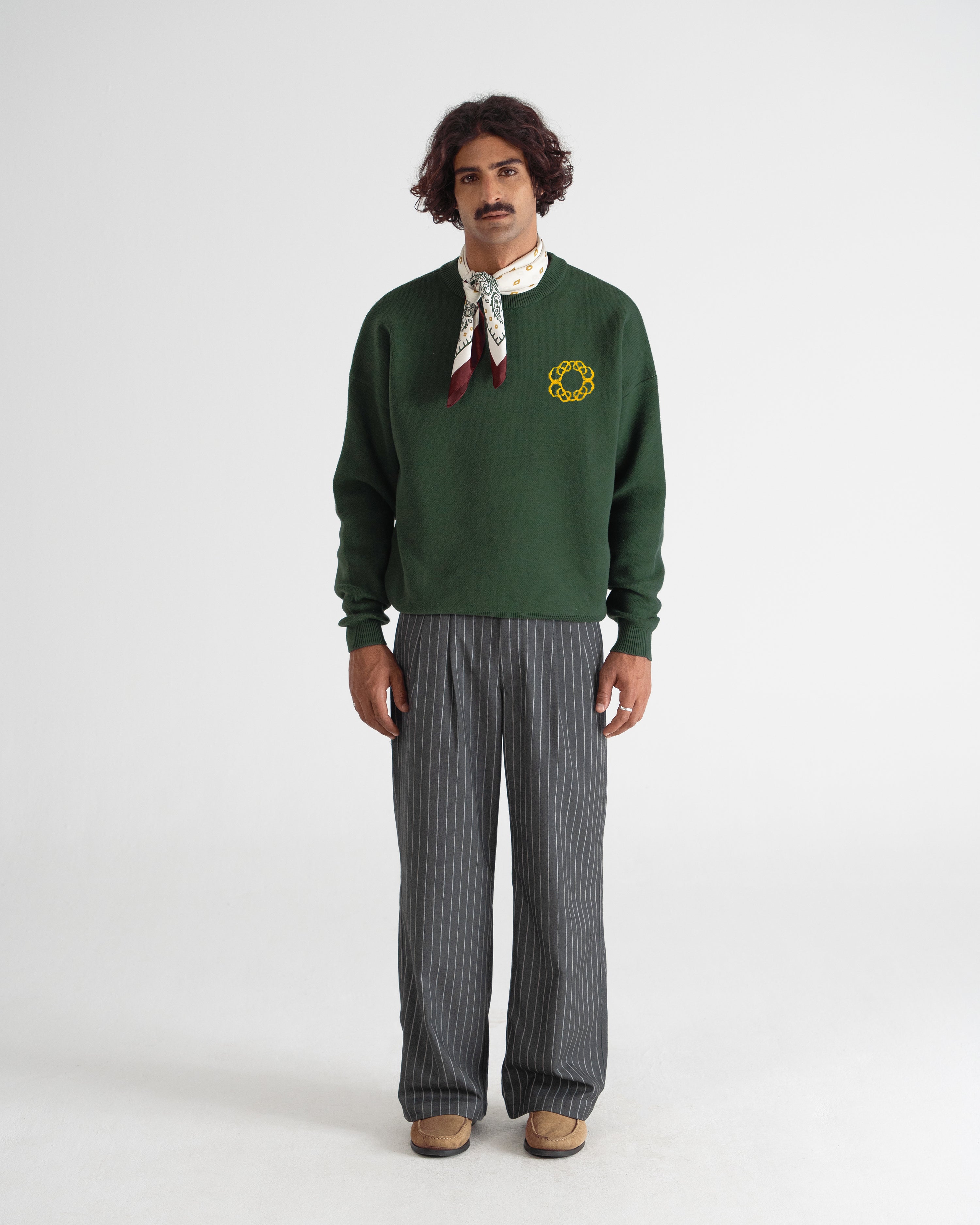 Legacy Knit Sweater Green