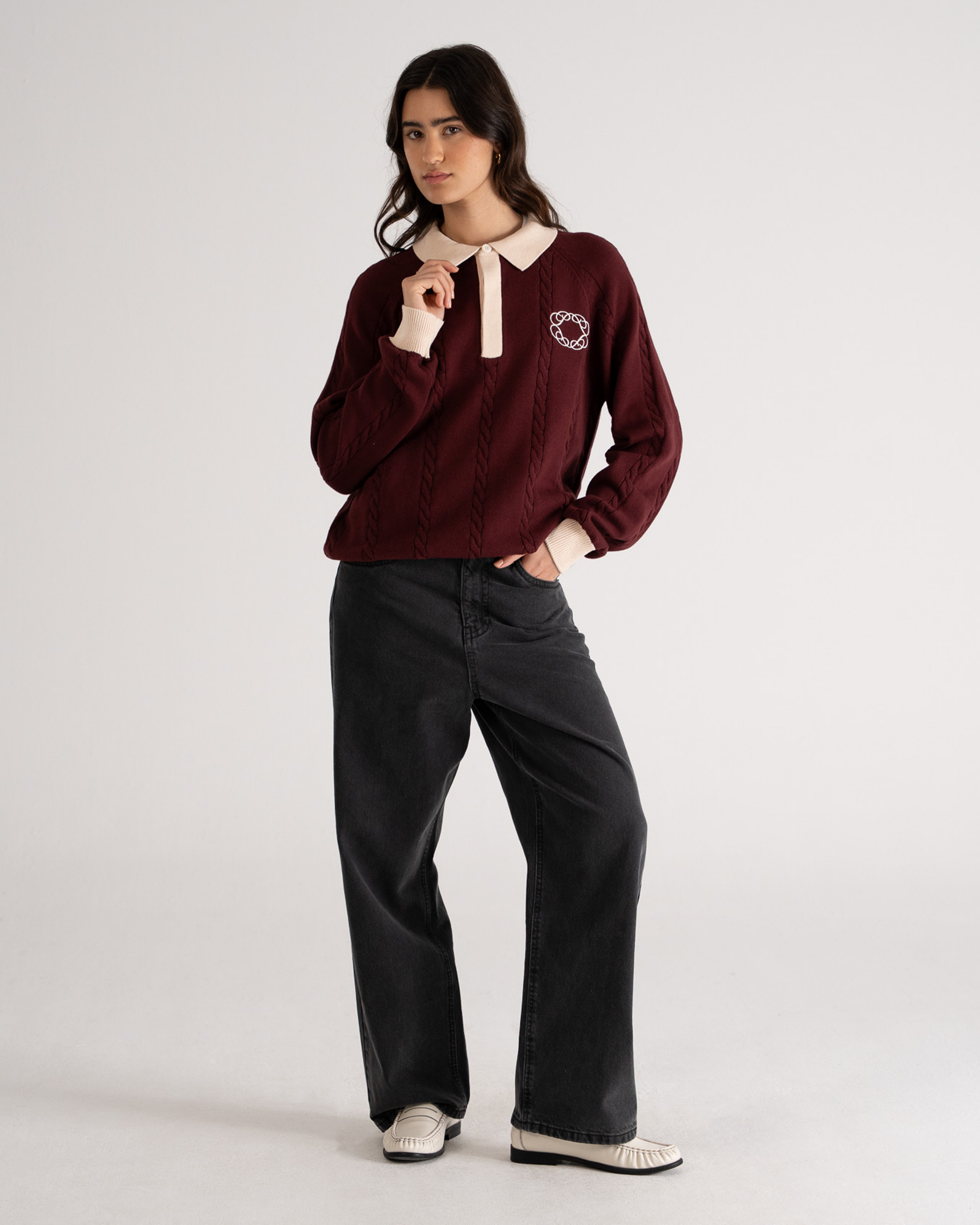 Legacy Knitted Jersey Bordeaux
