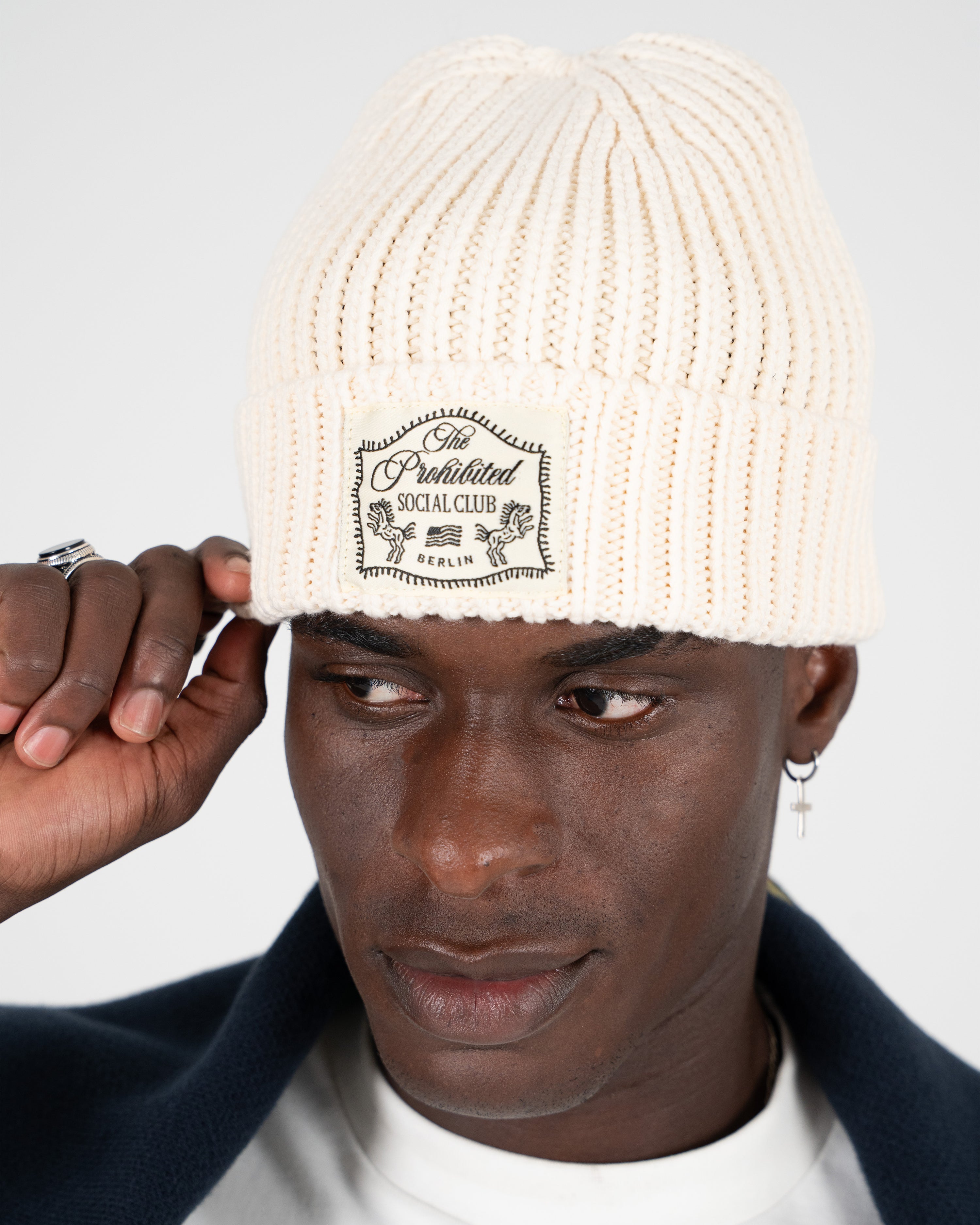 Lowkey Vintage Beanie Cream