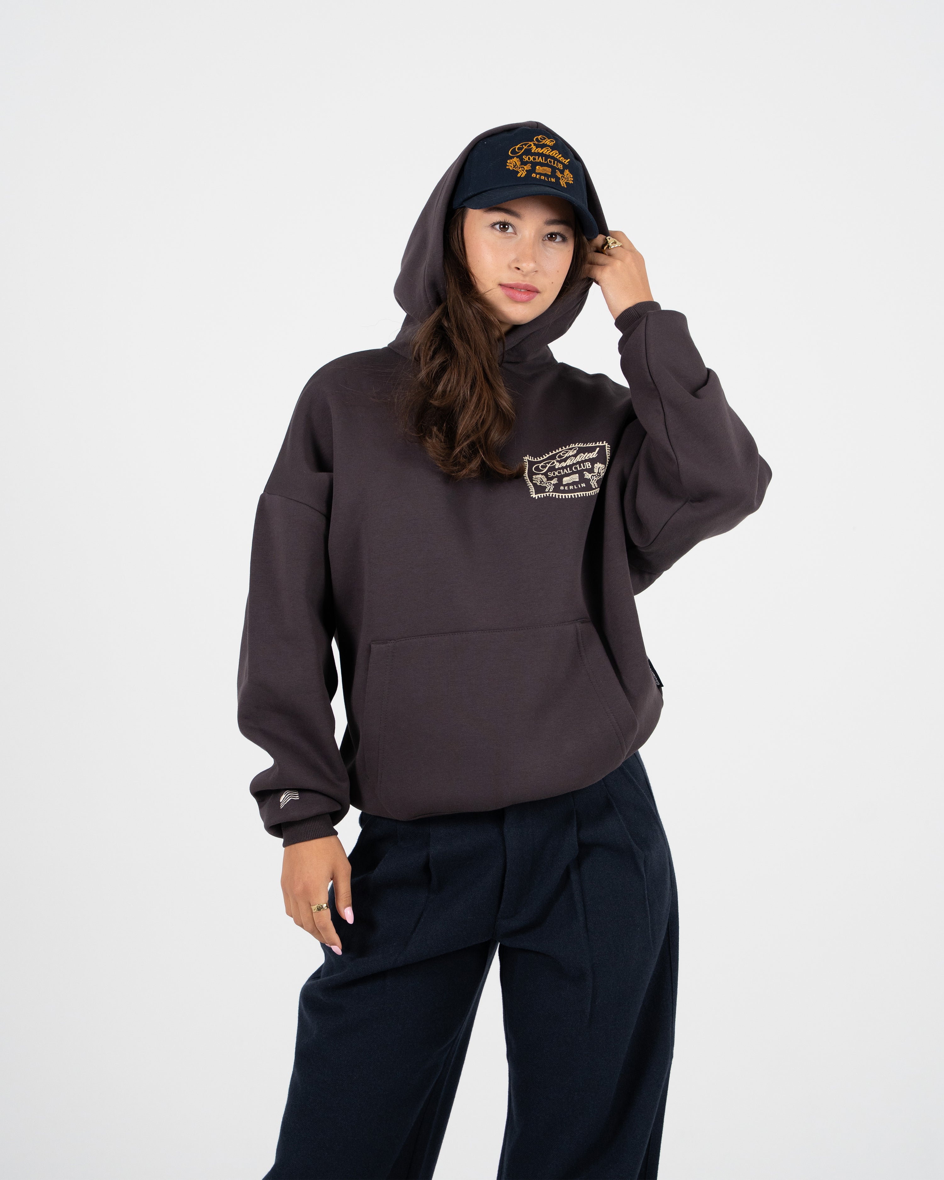 Lowkey Vintage Hoodie Brown