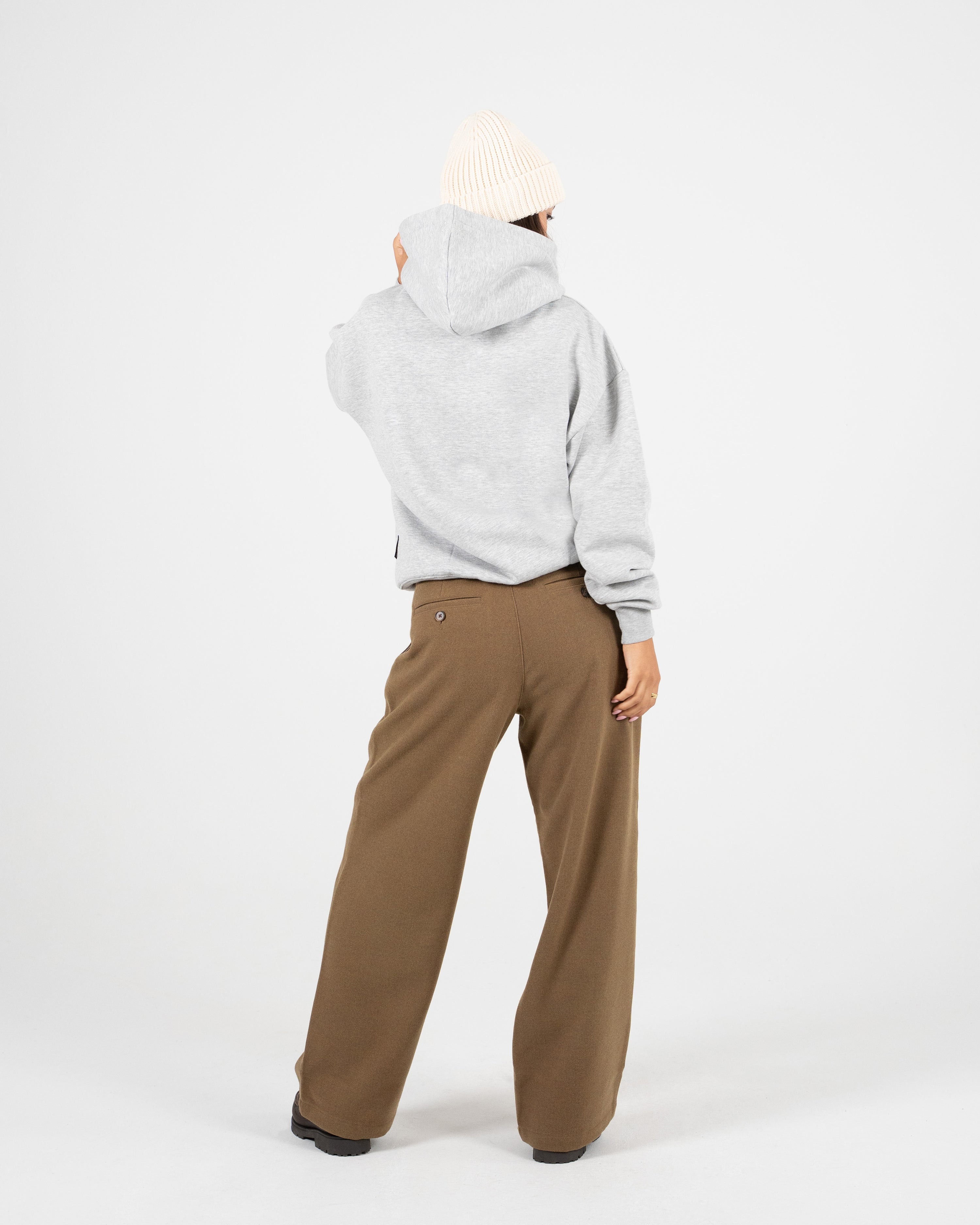 Lowkey Vintage Hoodie Grey Melange