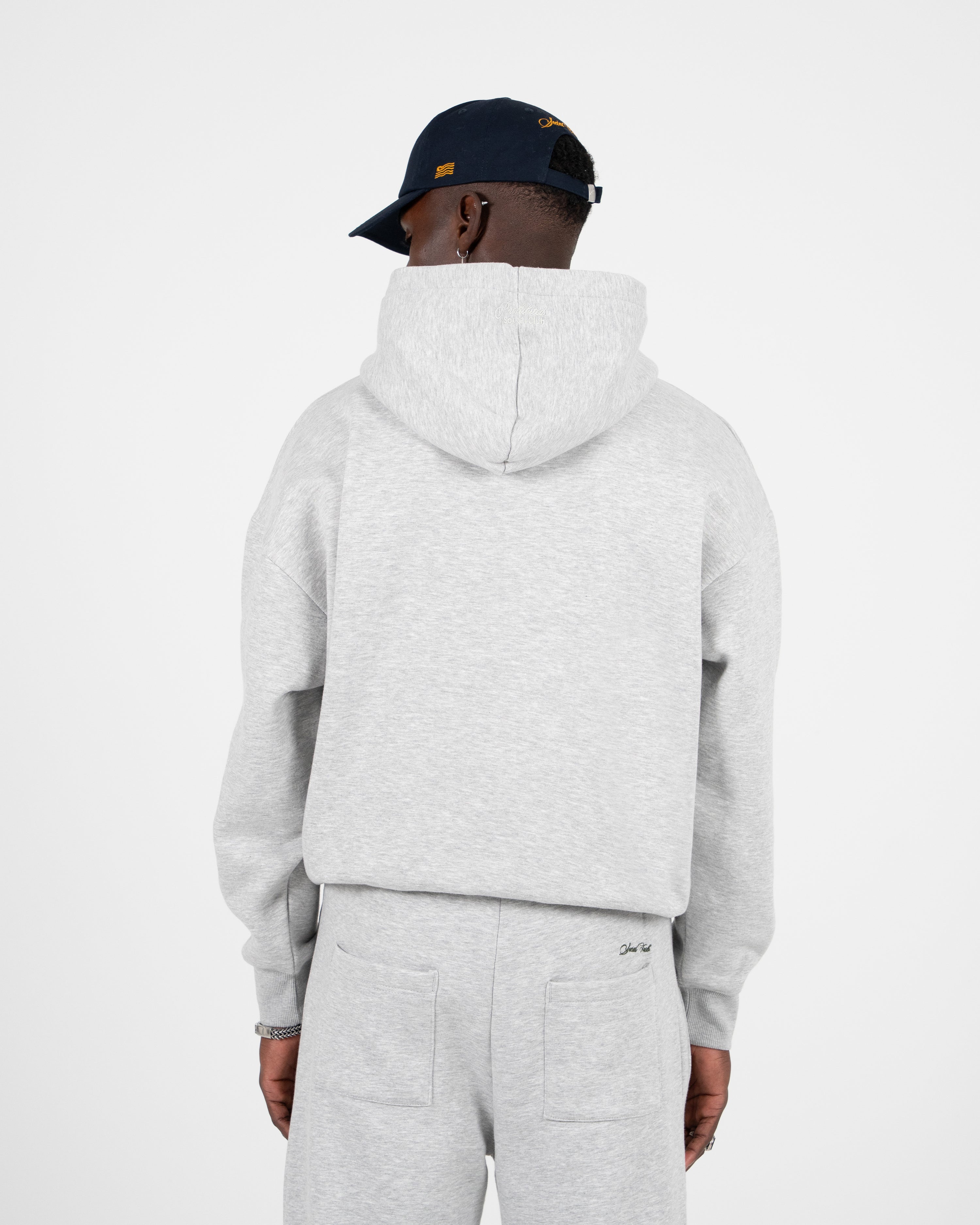 Lowkey Vintage Hoodie Grey Melange