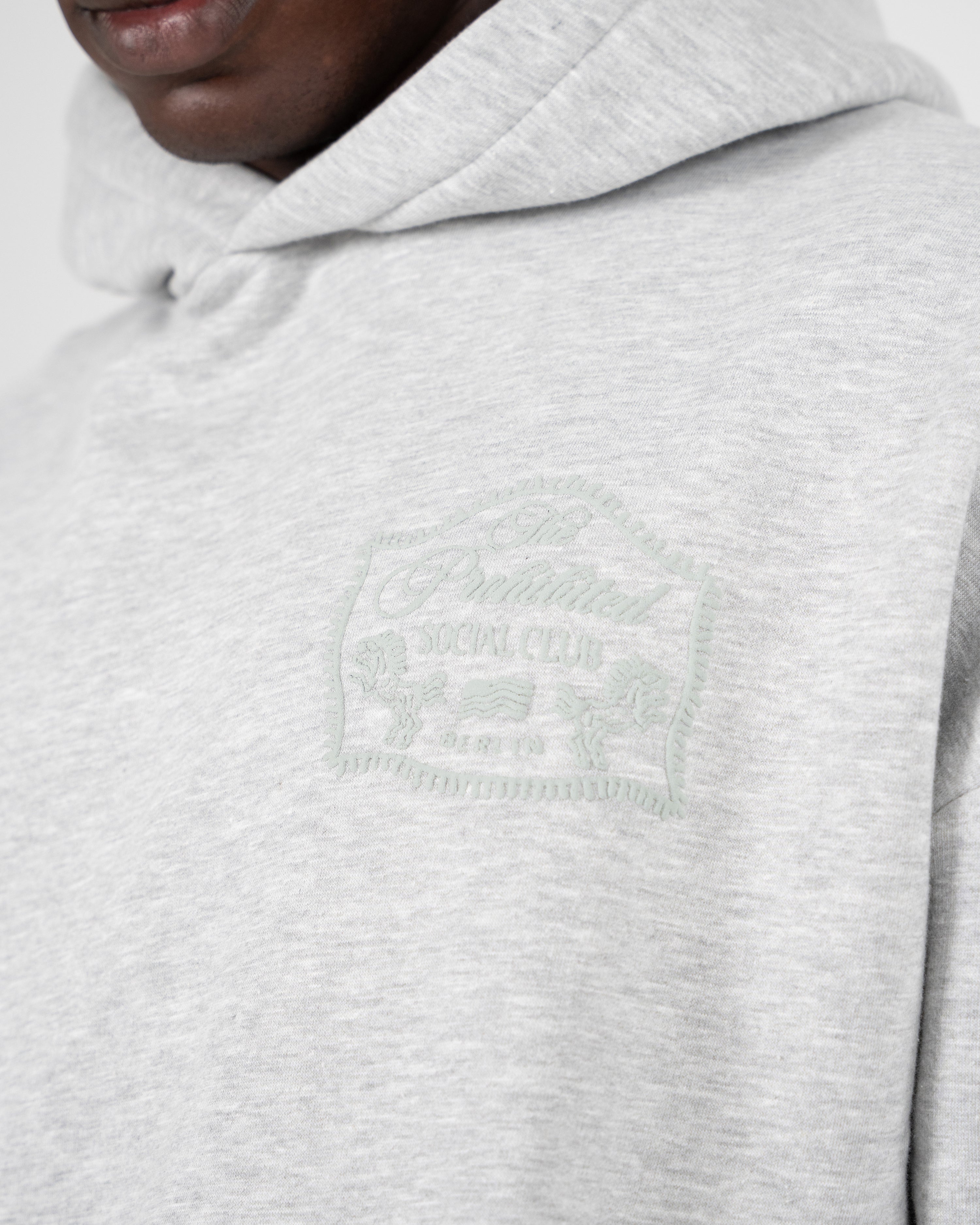 Lowkey Vintage Hoodie Grey Melange