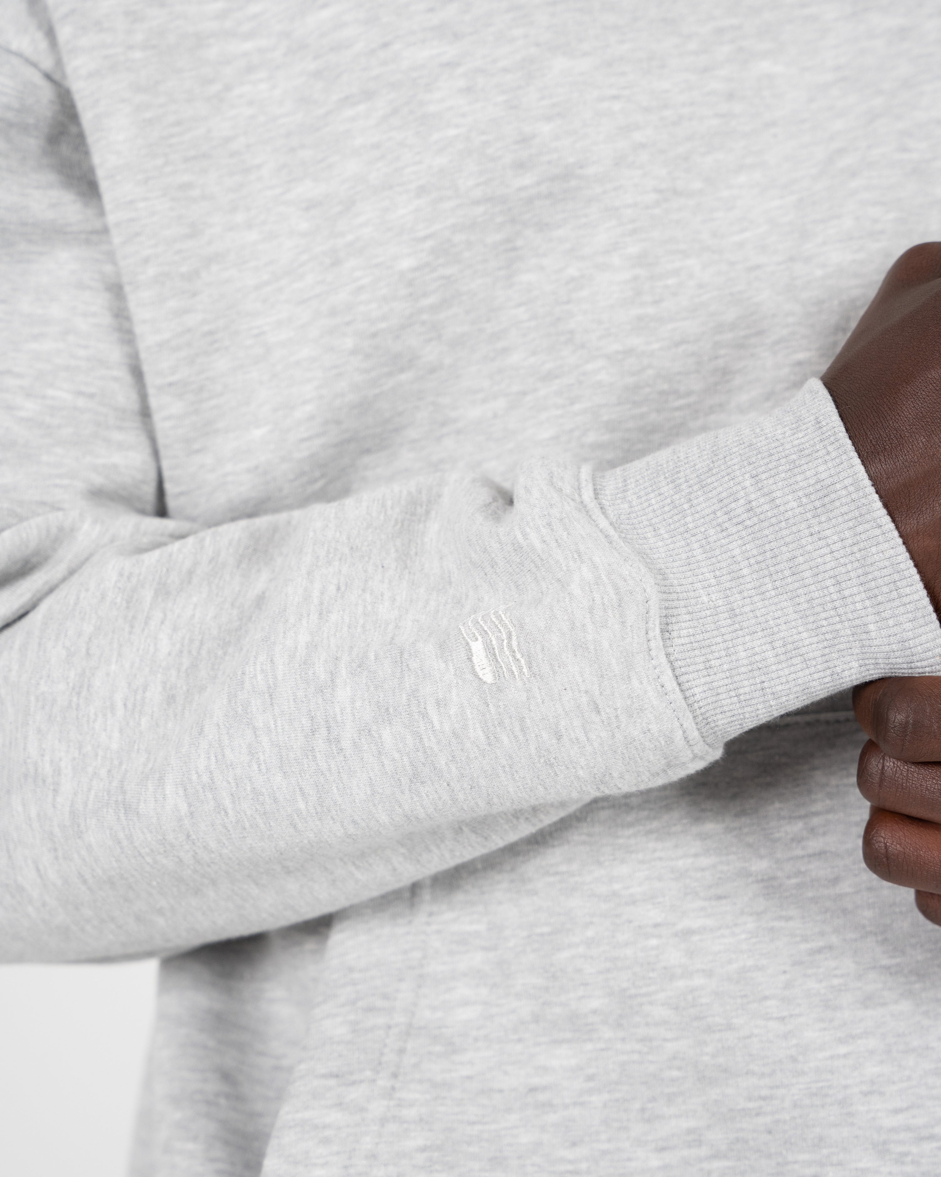 Lowkey Vintage Hoodie Grey Melange