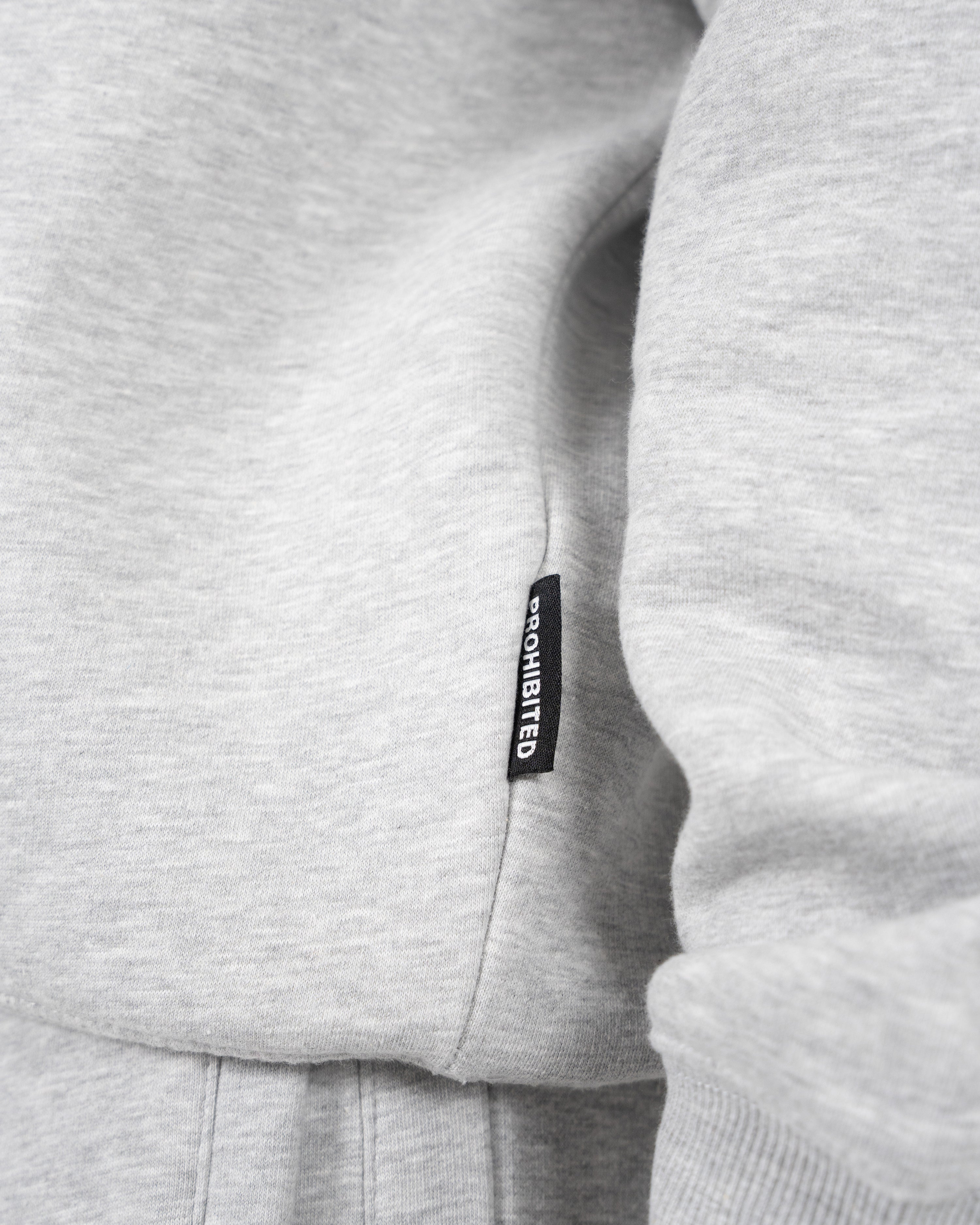 Lowkey Vintage Hoodie Grey Melange