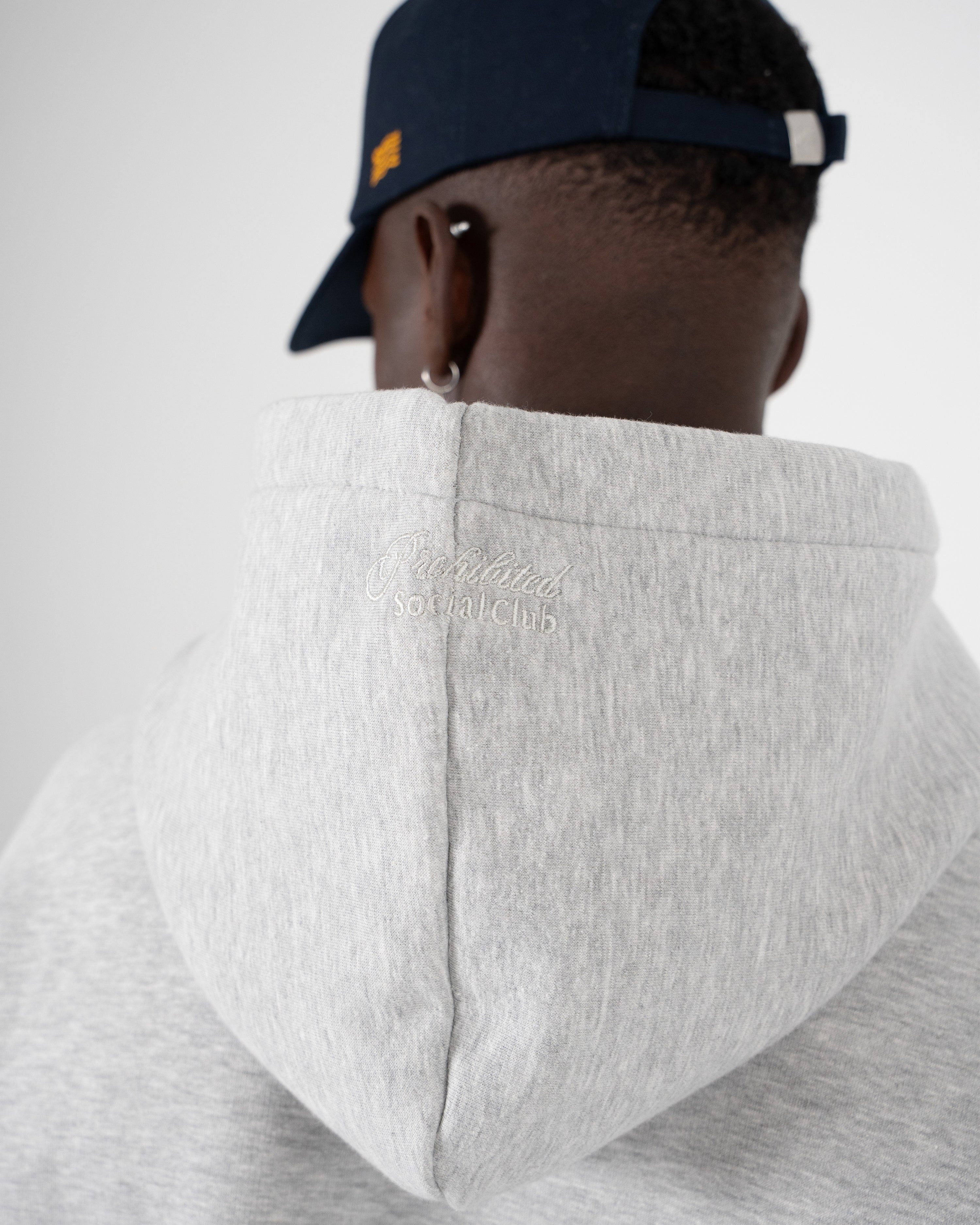 Lowkey Vintage Hoodie Grey Melange