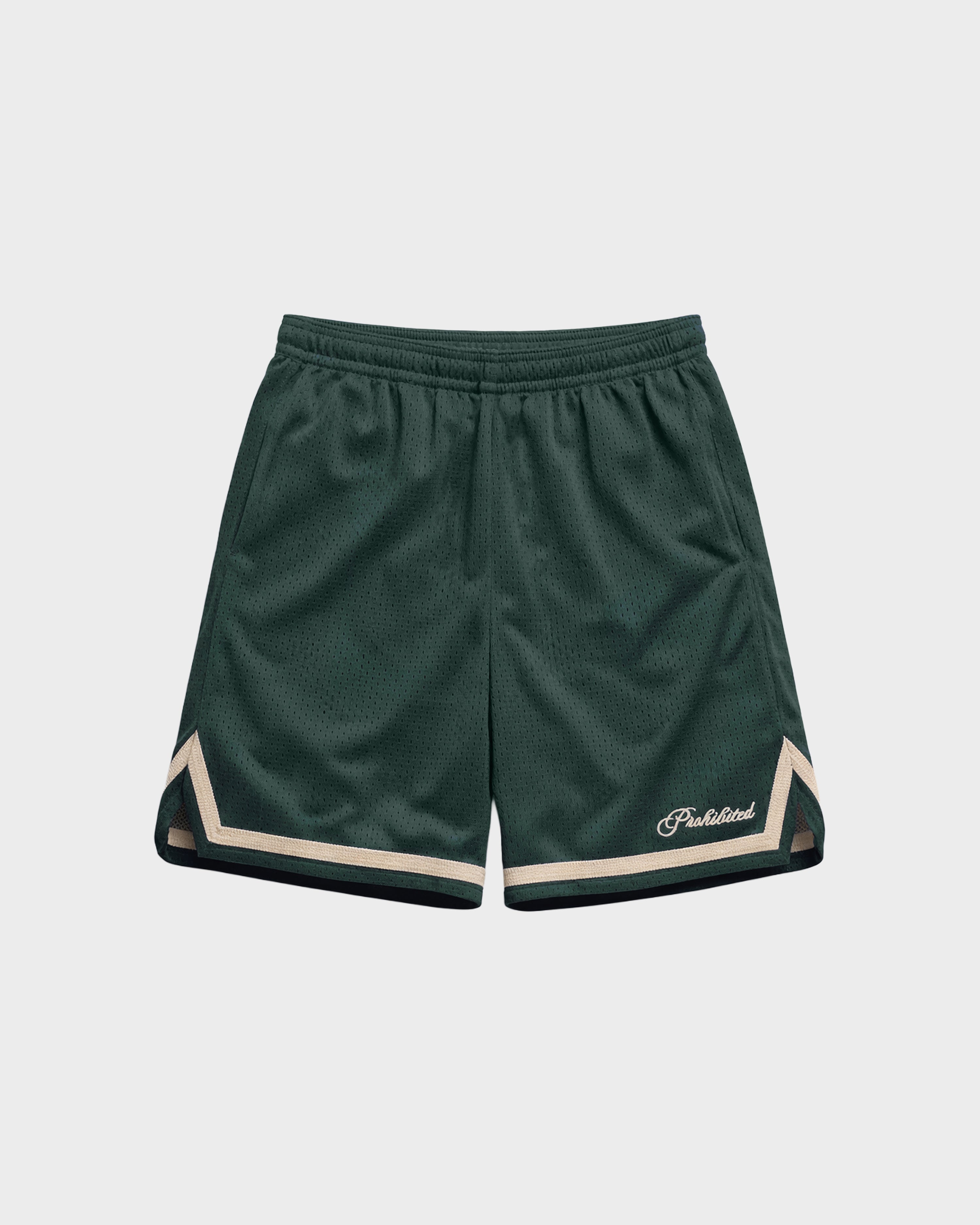 Mesh Basketball Shorts Green