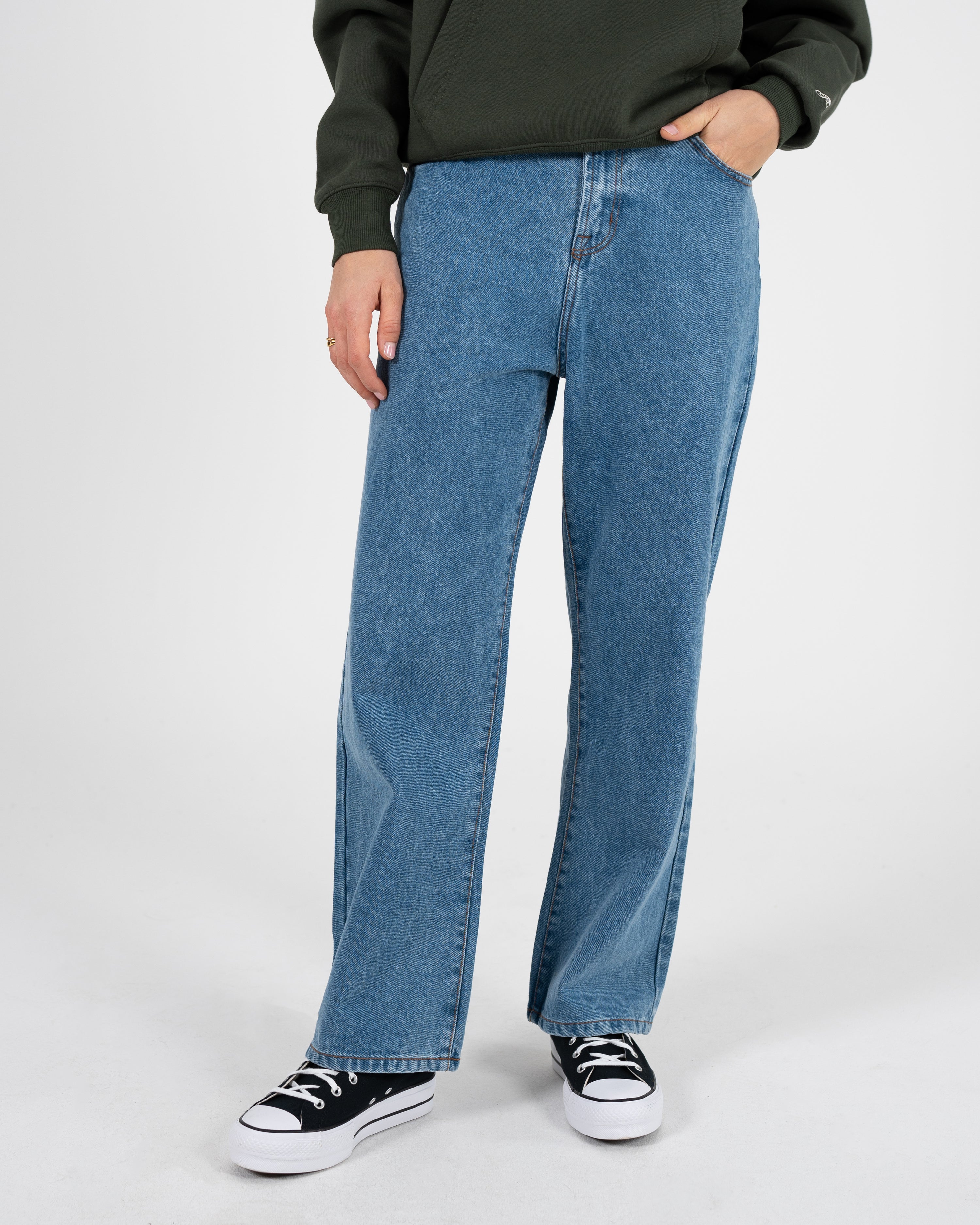 Milano Relaxed Denim Mid Blue