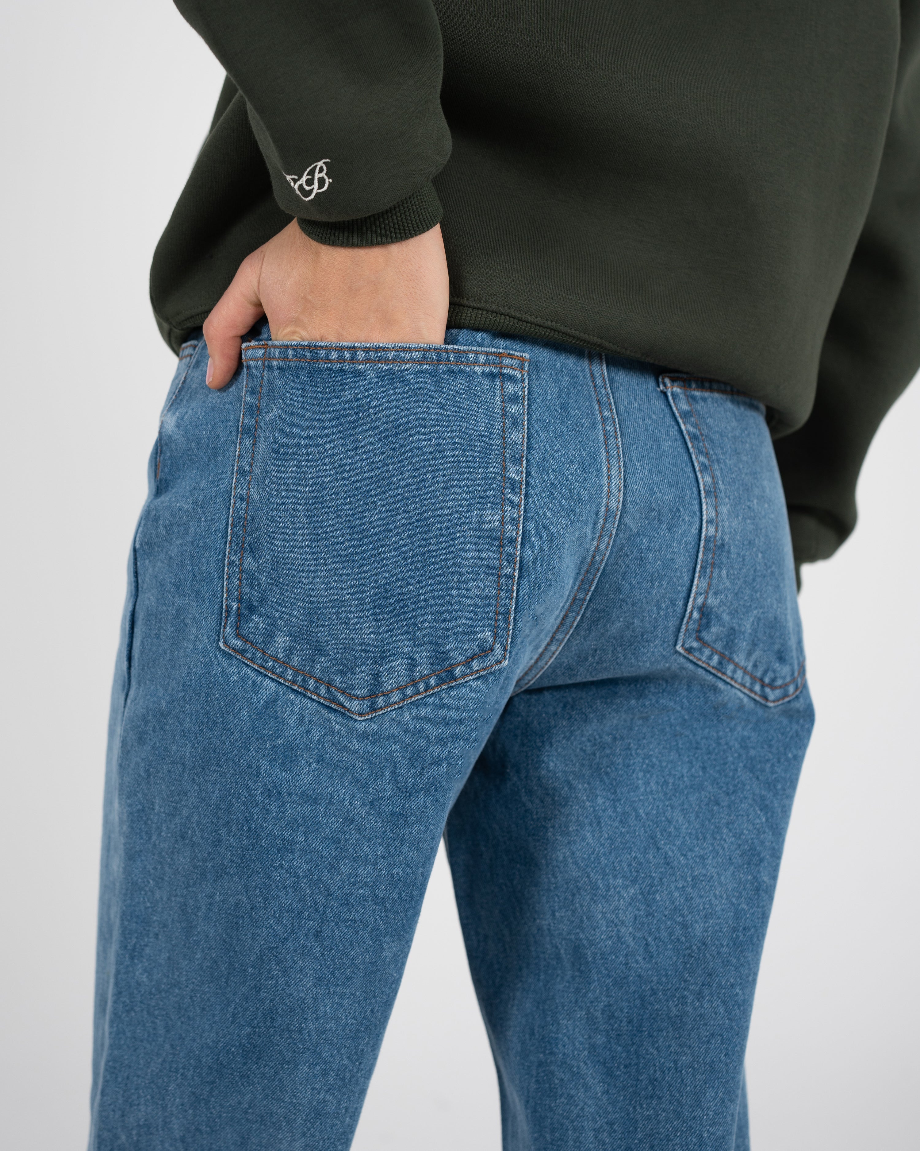 Milano Relaxed Denim Mid Blue