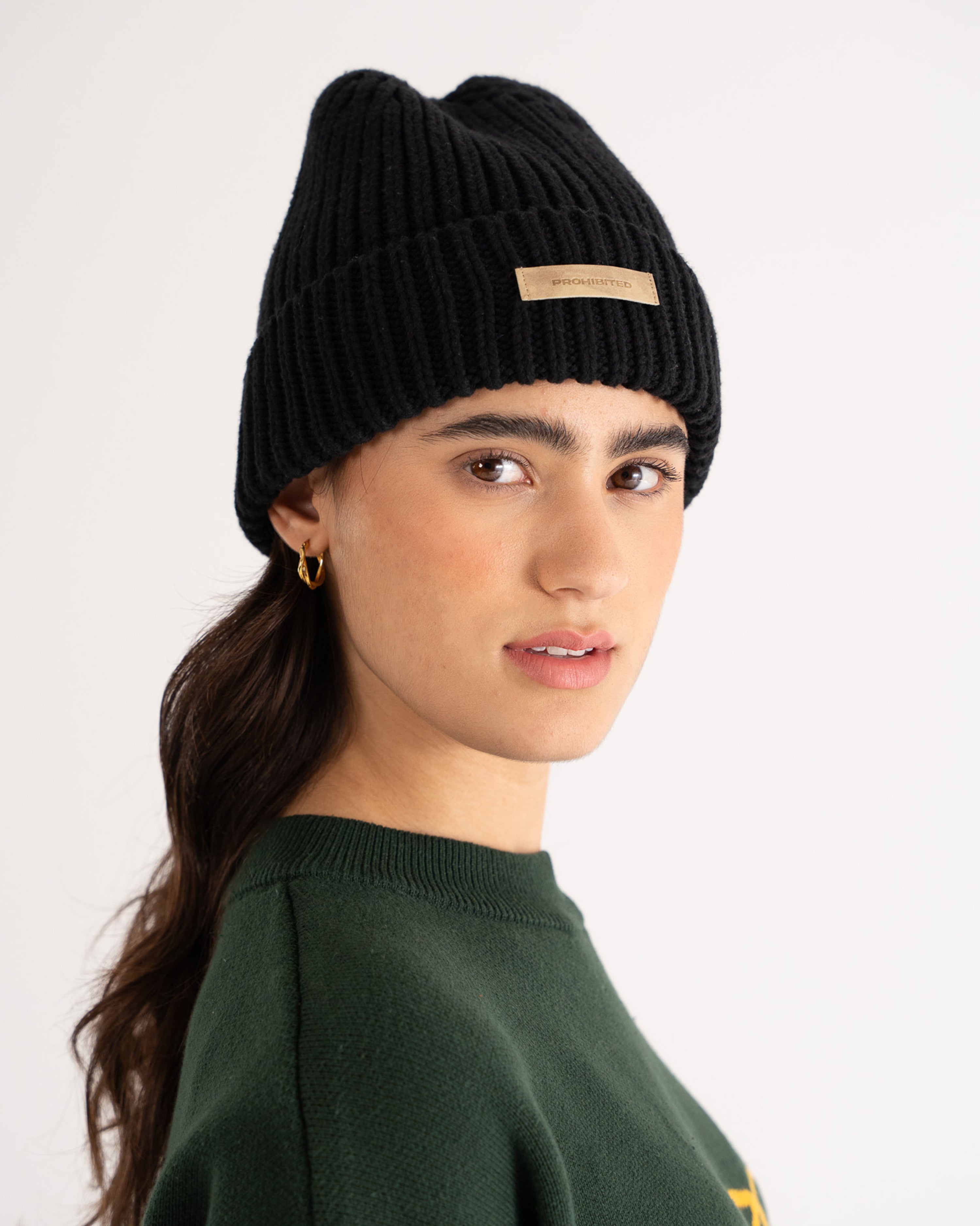 Oak Beanie Black